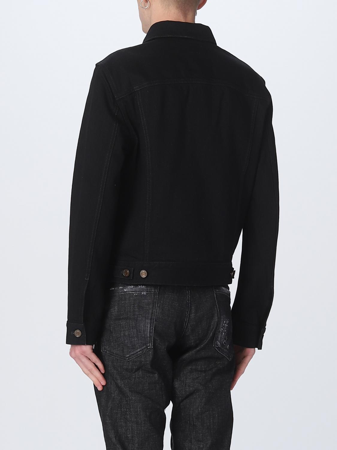 SAINT LAURENT JACKET: Saint Laurent denim jacket, Black - Img 3