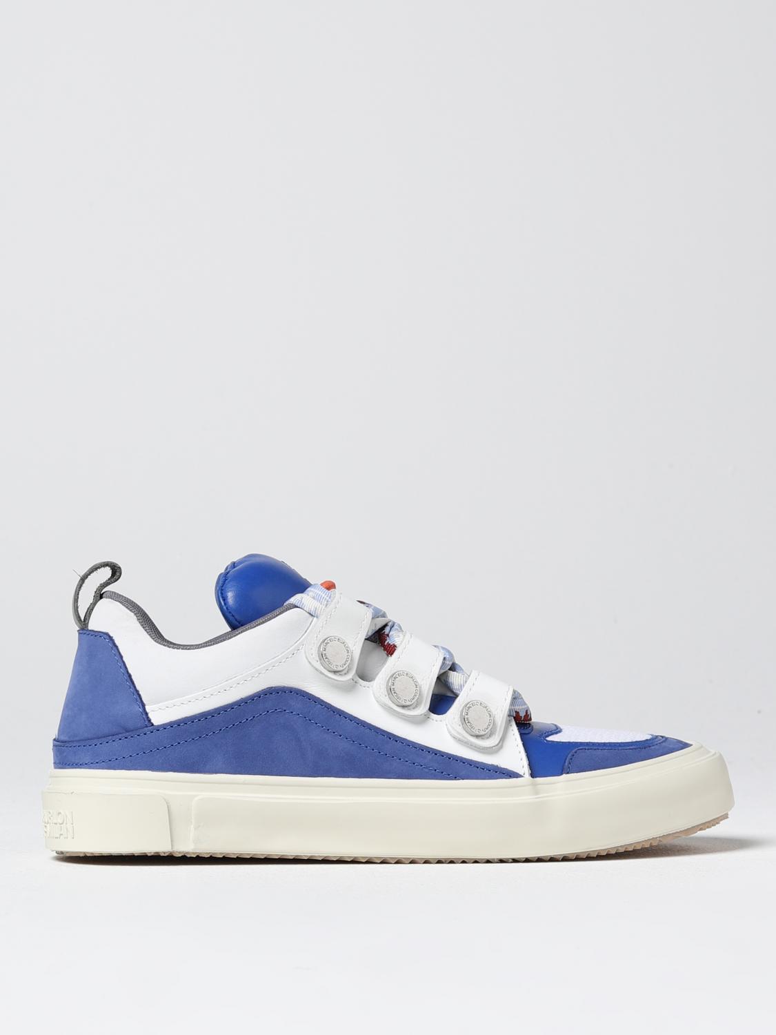 スニーカー MARCELO BURLON Men Sneakers CMIA097S23LEA0014501 Blue Marcelo Burlon County Of Milan Outlet: Shoes men - Blue