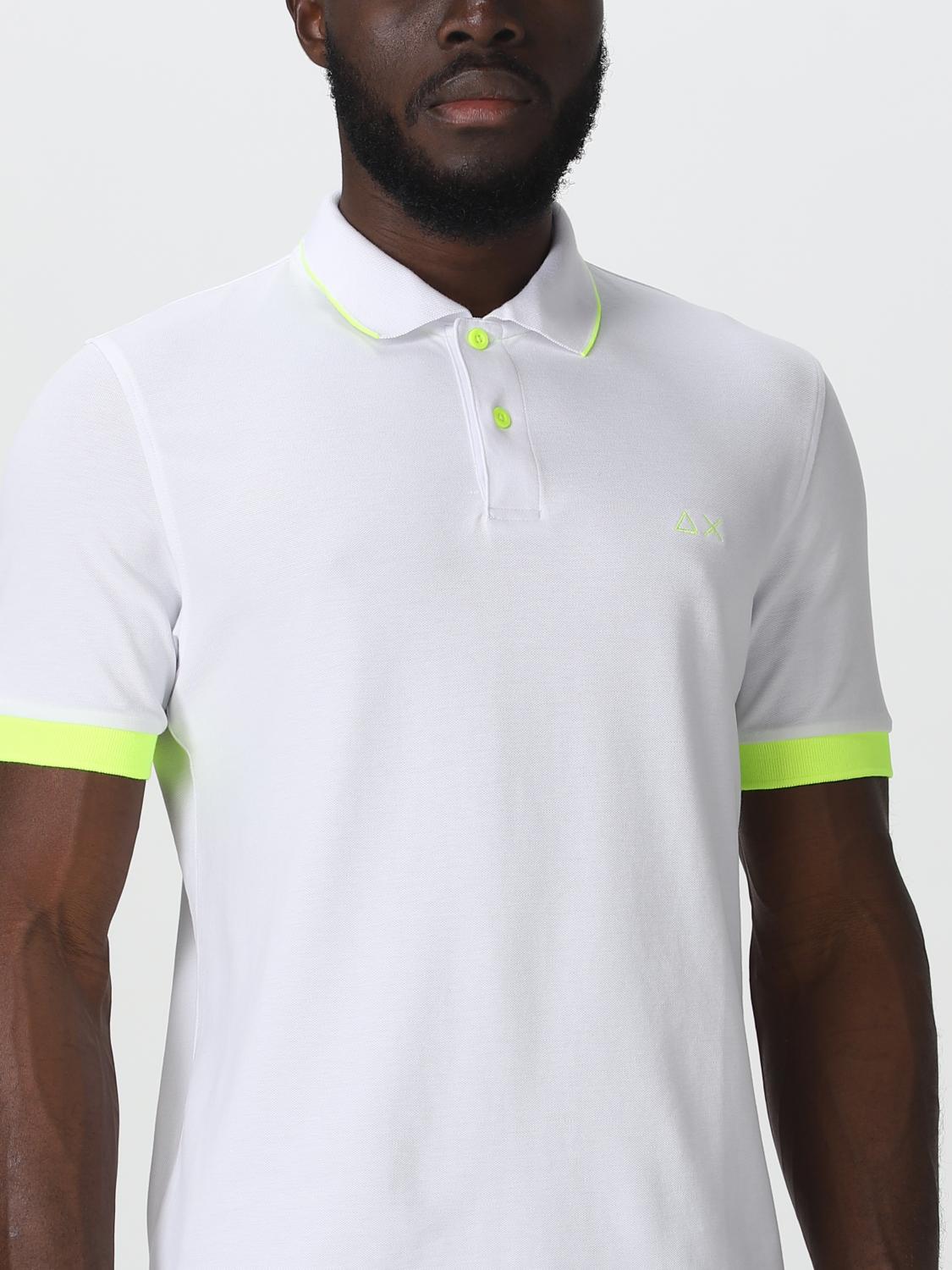SUN68 POLO SHIRT: Polo shirt men Sun 68, White - Img 3