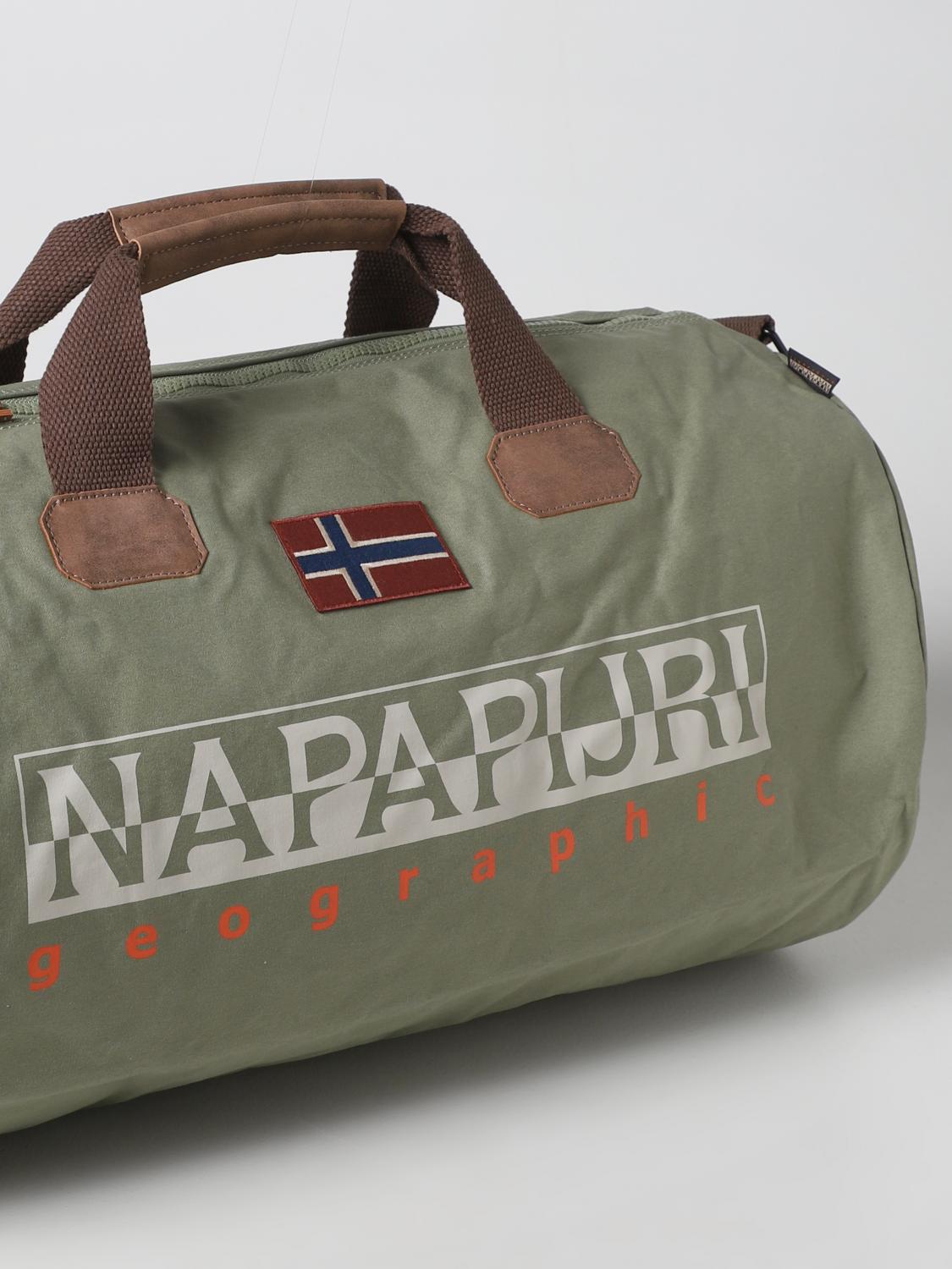 NAPAPIJRI VALIGIA: Borsone Napapijri in cotone, Verde - Img 3