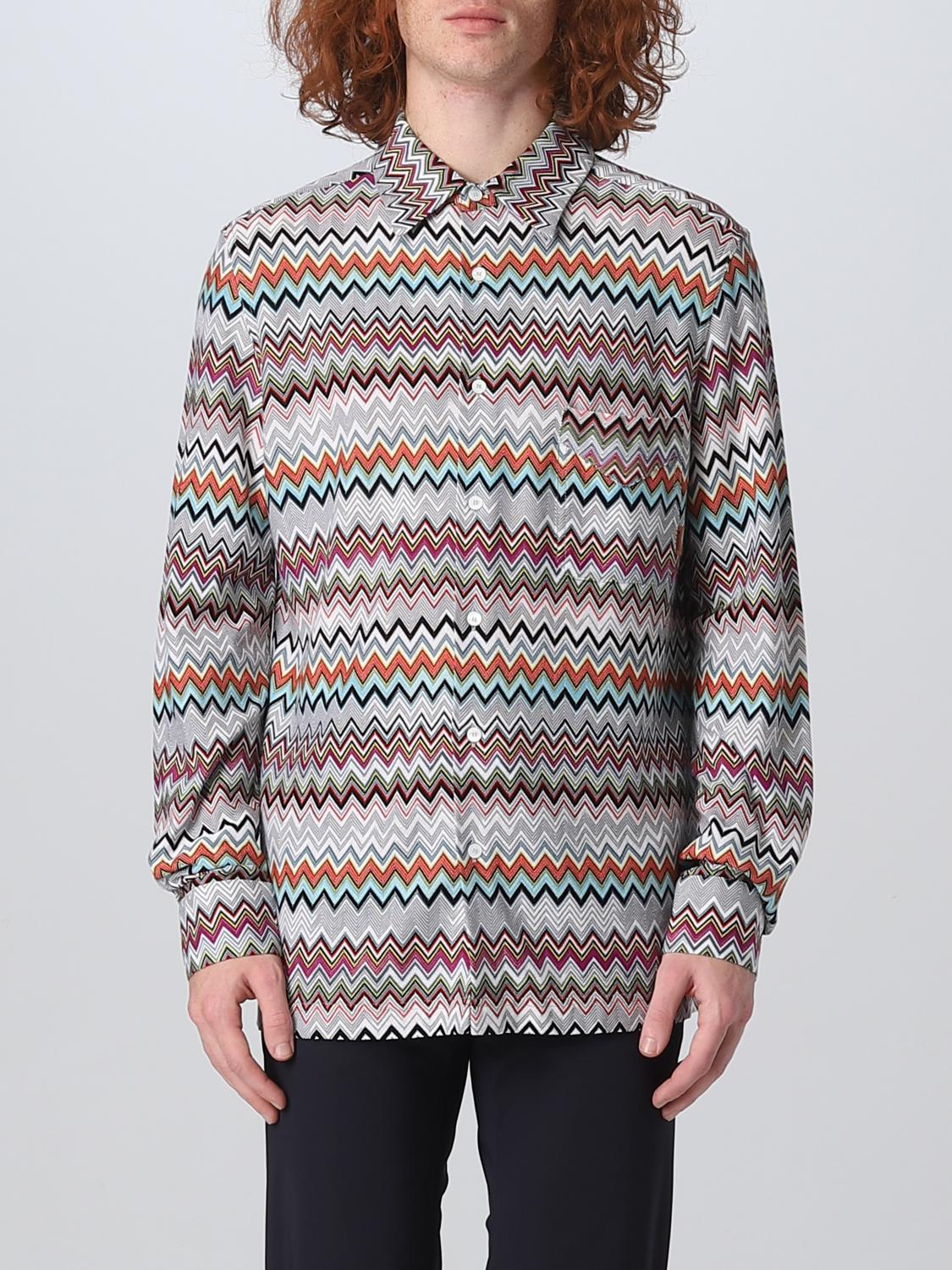 MISSONI CAMICIA: Camicia Missoni in misto cotone, Rosso - Img 1