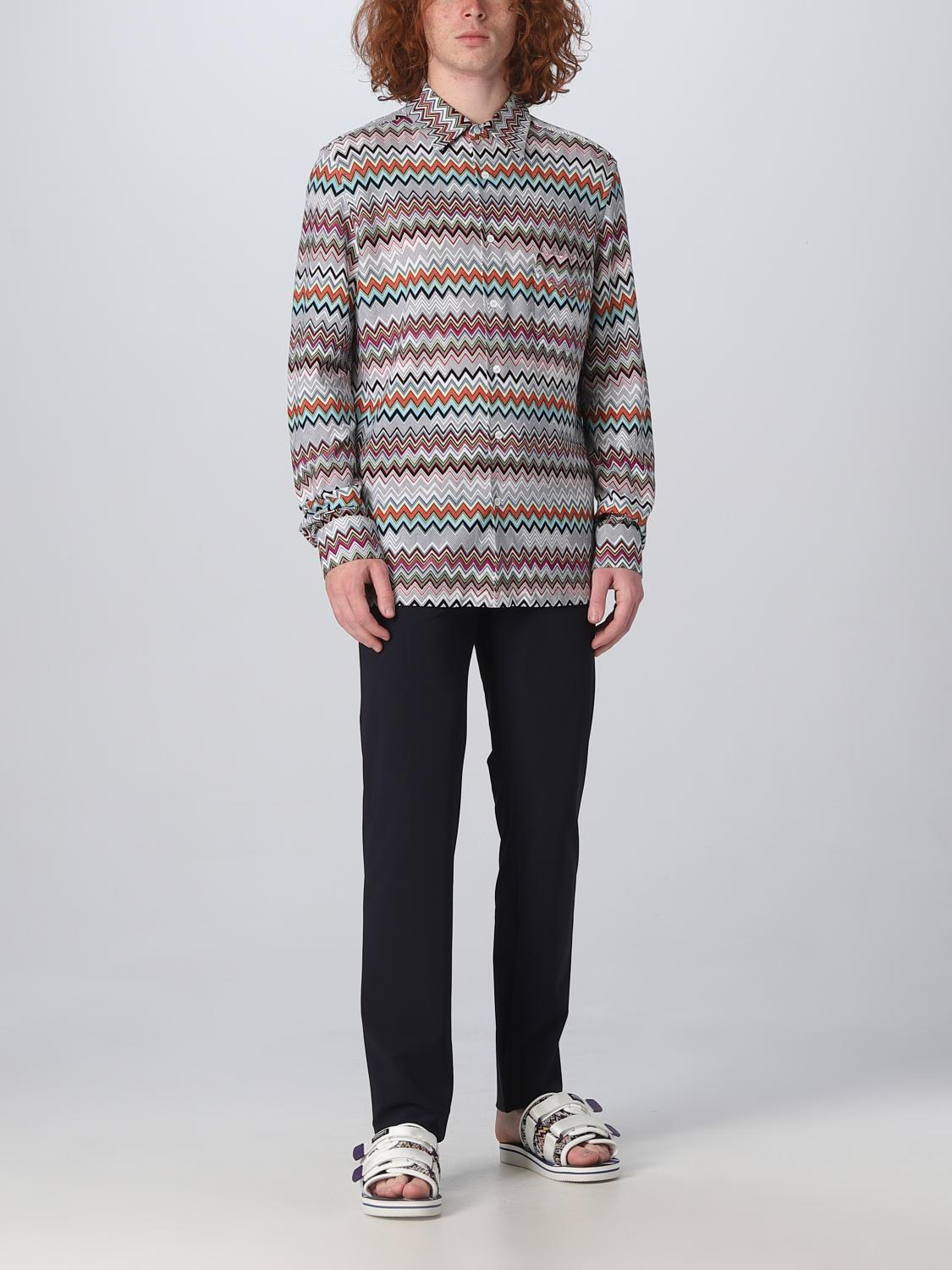 MISSONI CAMICIA: Camicia Missoni in misto cotone, Rosso - Img 2