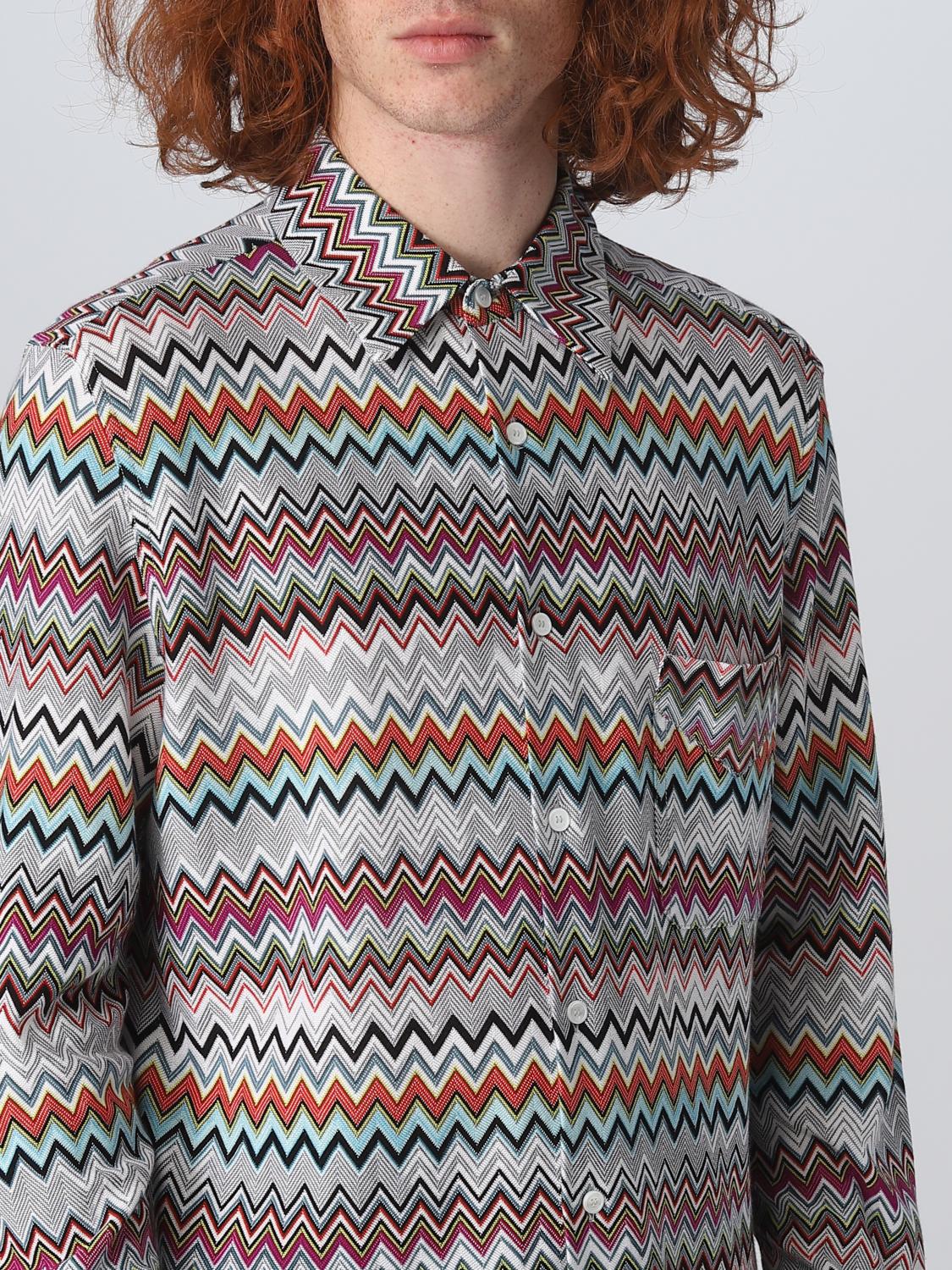 MISSONI CAMICIA: Camicia Missoni in misto cotone, Rosso - Img 5