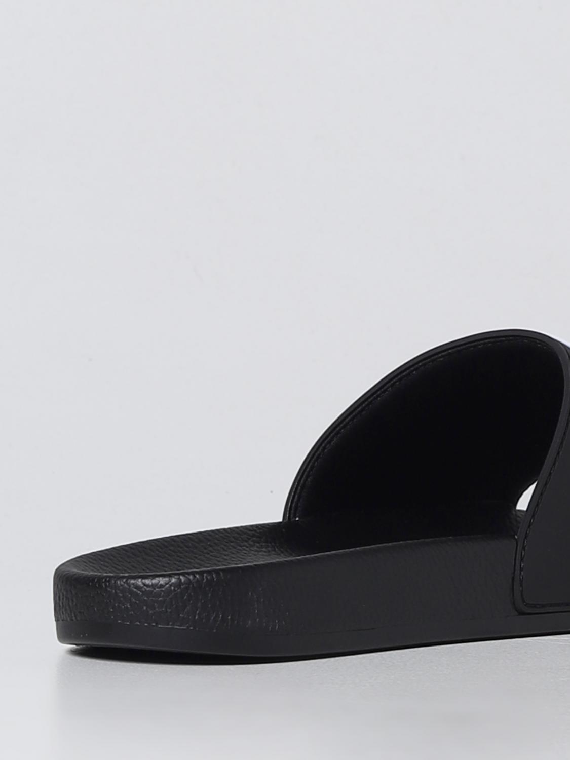 VERSACE JEANS COUTURE SANDALS: Slides Versace Jeans Couture in rubber, Black - Img 3