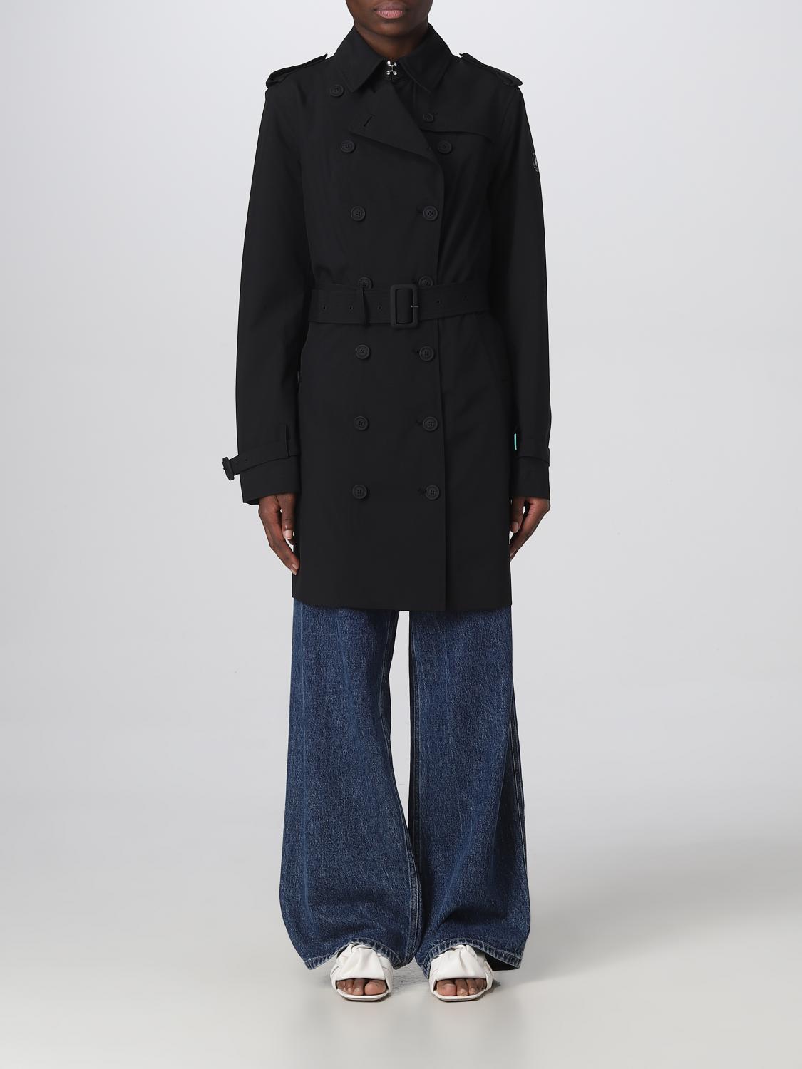 SAVE THE DUCK TRENCH: Cappotto donna Save The Duck, Nero - Img 1