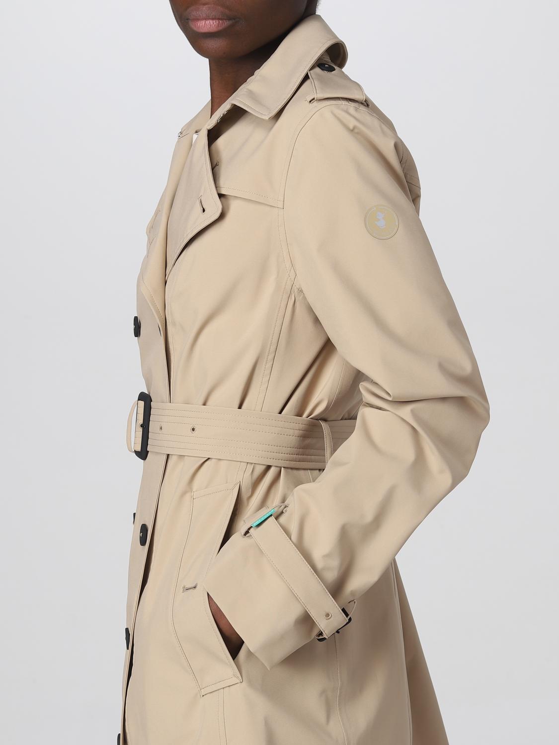 SAVE THE DUCK GABARDINA: Abrigo mujer Save The Duck, Beige - Img 4
