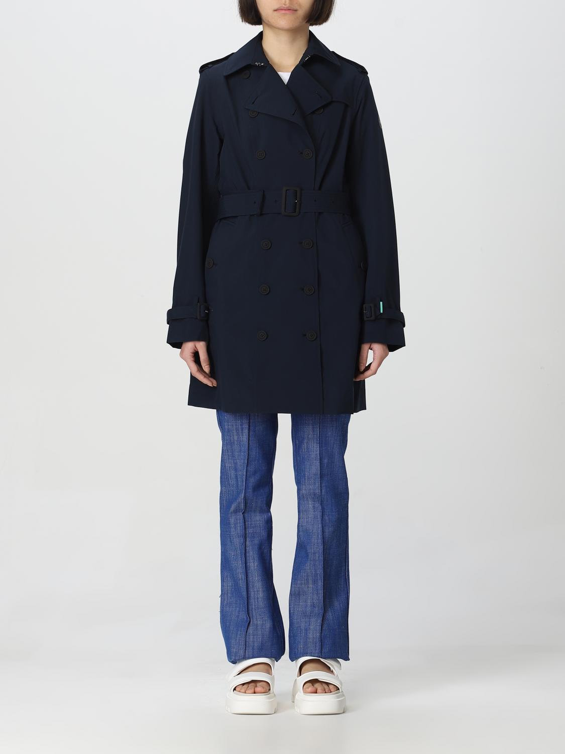 SAVE THE DUCK GABARDINA: Abrigo mujer Save The Duck, Azul Oscuro 1 - Img 1
