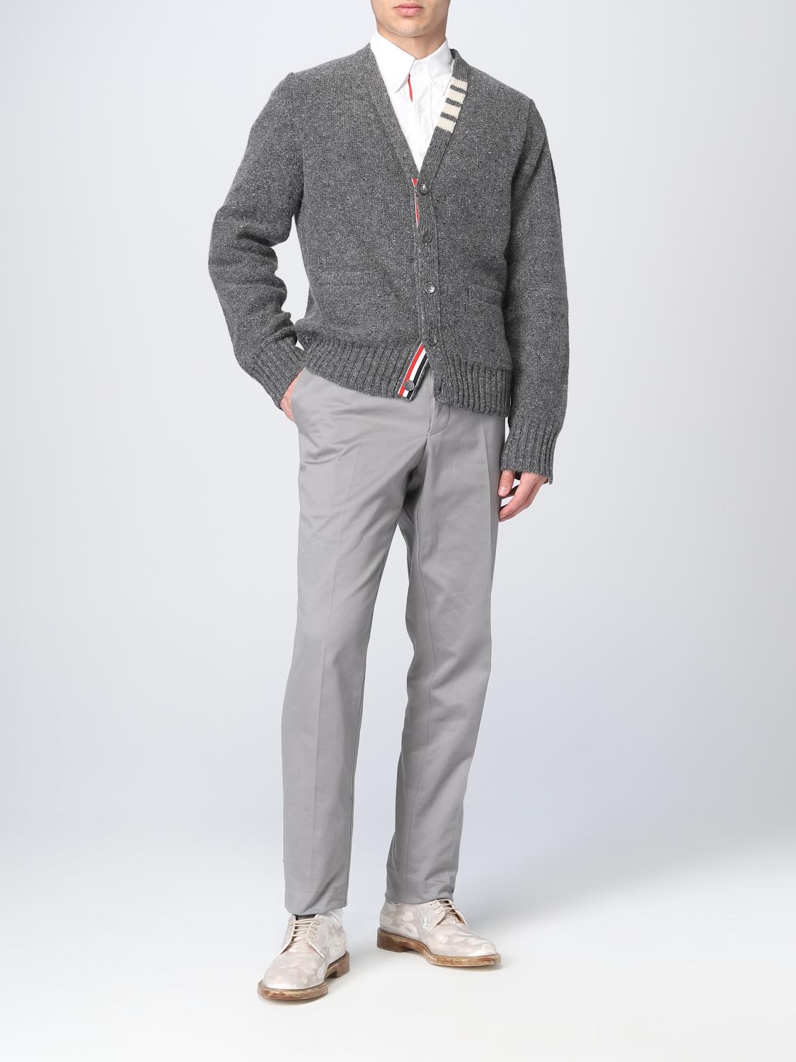 THOM BROWNE CARDIGAN: Thom Browne wool blend cardigan, Grey - Img 2
