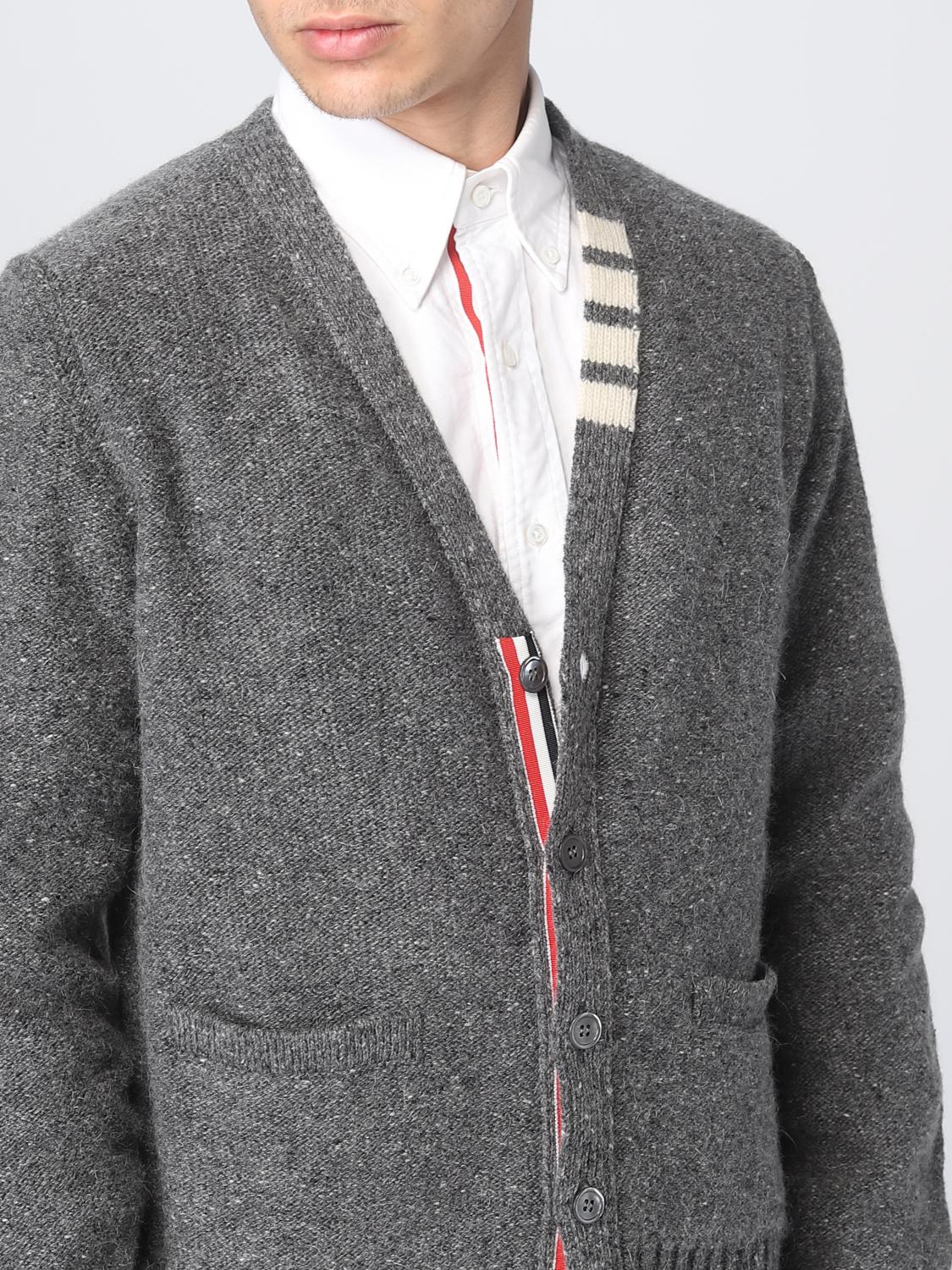 THOM BROWNE CARDIGAN: Thom Browne wool blend cardigan, Grey - Img 5