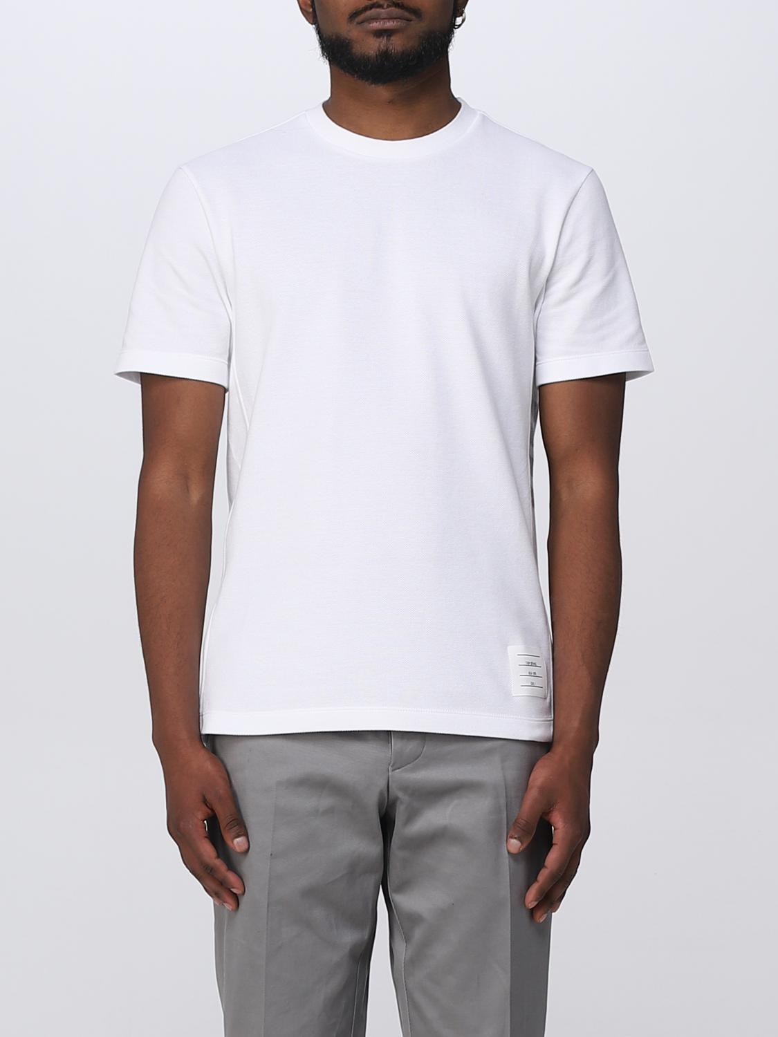 THOM BROWNE: cotton t-shirt - White | Thom Browne t-shirt
