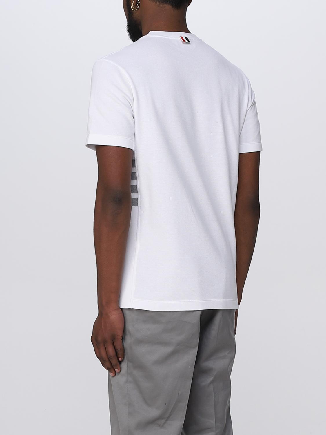 THOM BROWNE: cotton t-shirt - White | Thom Browne t-shirt