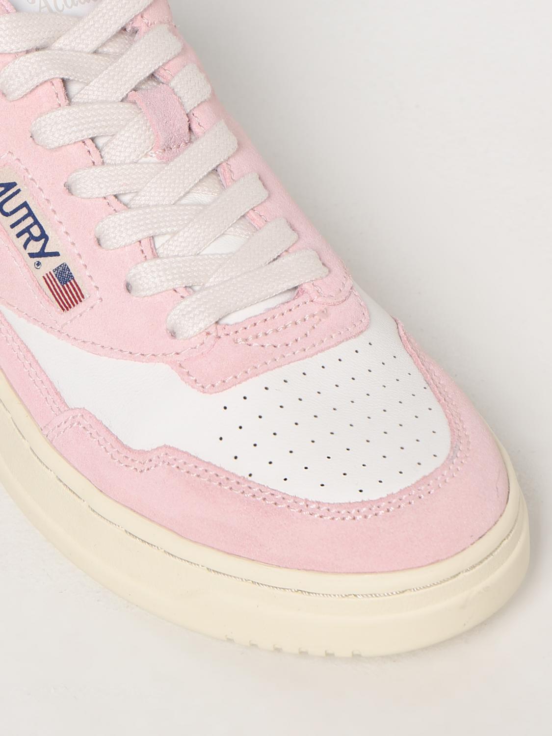AUTRY SNEAKERS: Autry Open Mid sneakers in leather and mesh, Pink - Img 4
