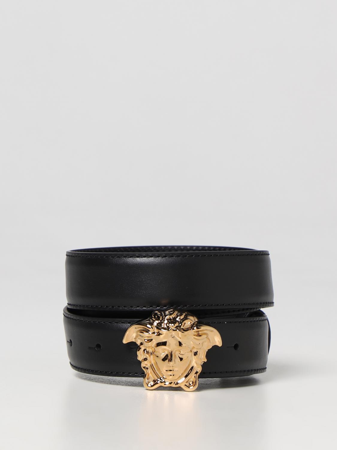 VERSACEベルト Versace Medusa leather belt - Black | DCU4747DVTP1 | GIGLIO.COM
