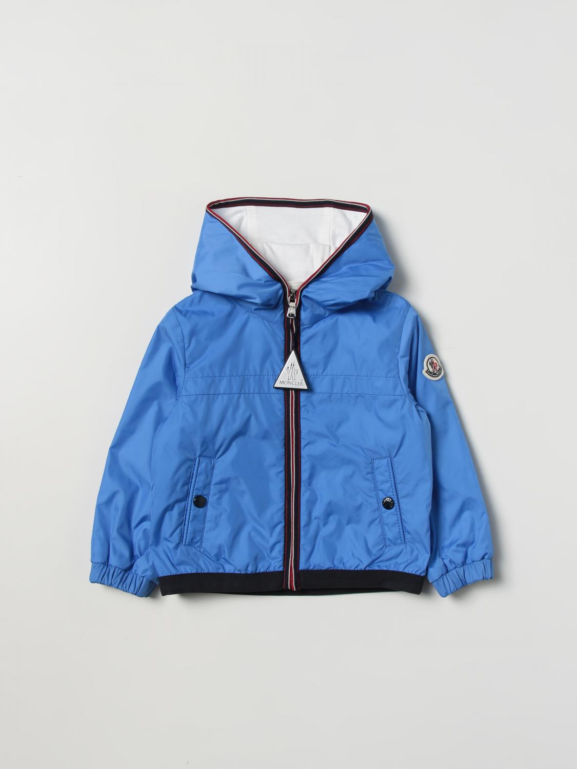 MONCLER JACKET: Jacket kids Moncler, Royal Blue - Img 1