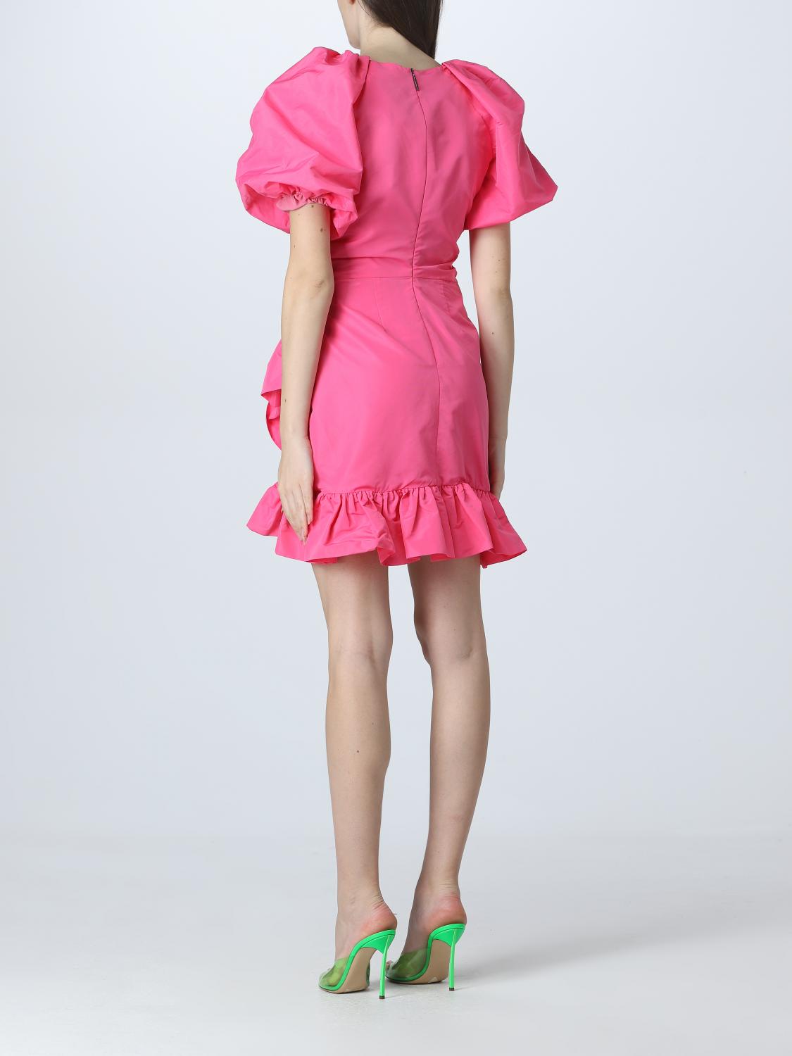 MSGM ABITO: Abito MSGM in taffetà, Rosa - Img 2