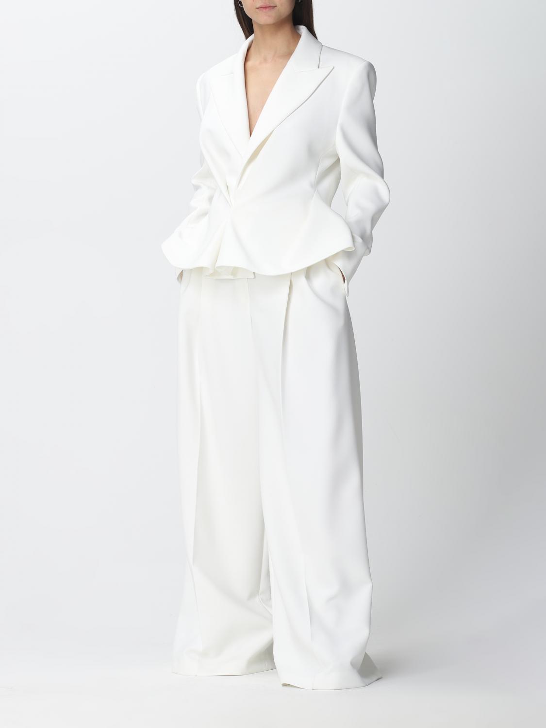 ALEXANDRE VAUTHIER AMERICANA: Americana mujer Alexandre Vauthier, Blanco - Img 2