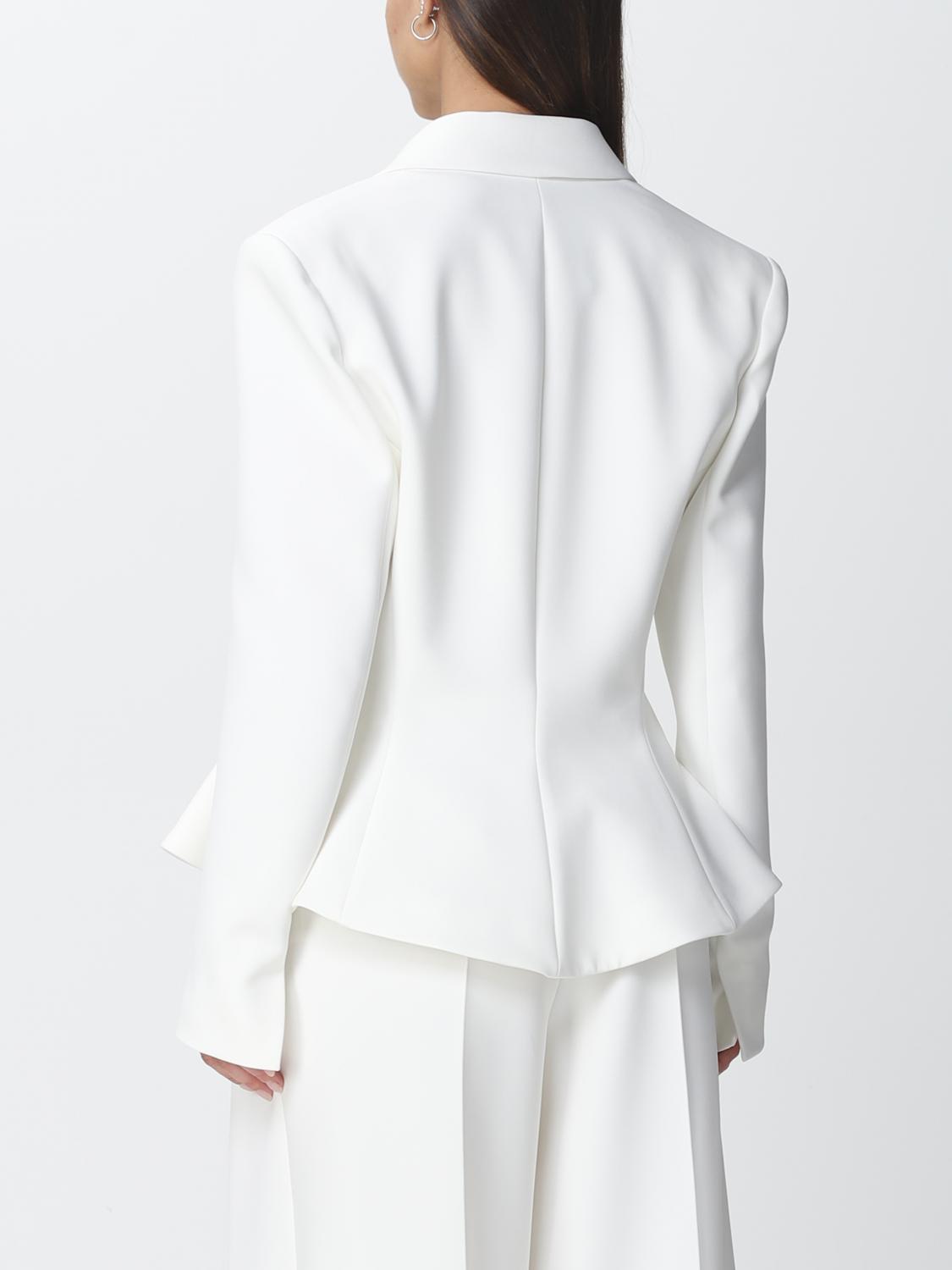 ALEXANDRE VAUTHIER AMERICANA: Americana mujer Alexandre Vauthier, Blanco - Img 3