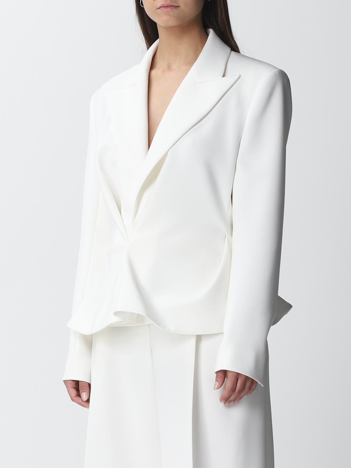 ALEXANDRE VAUTHIER AMERICANA: Americana mujer Alexandre Vauthier, Blanco - Img 4