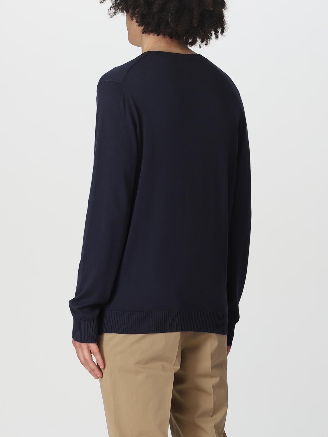 Tシャツ・カットソー MALO Men Sweater UXA132F3L27 E2932 Blue MALO: Sweater men - Blue 1 | Malo sweater UXA132F3L27 online
