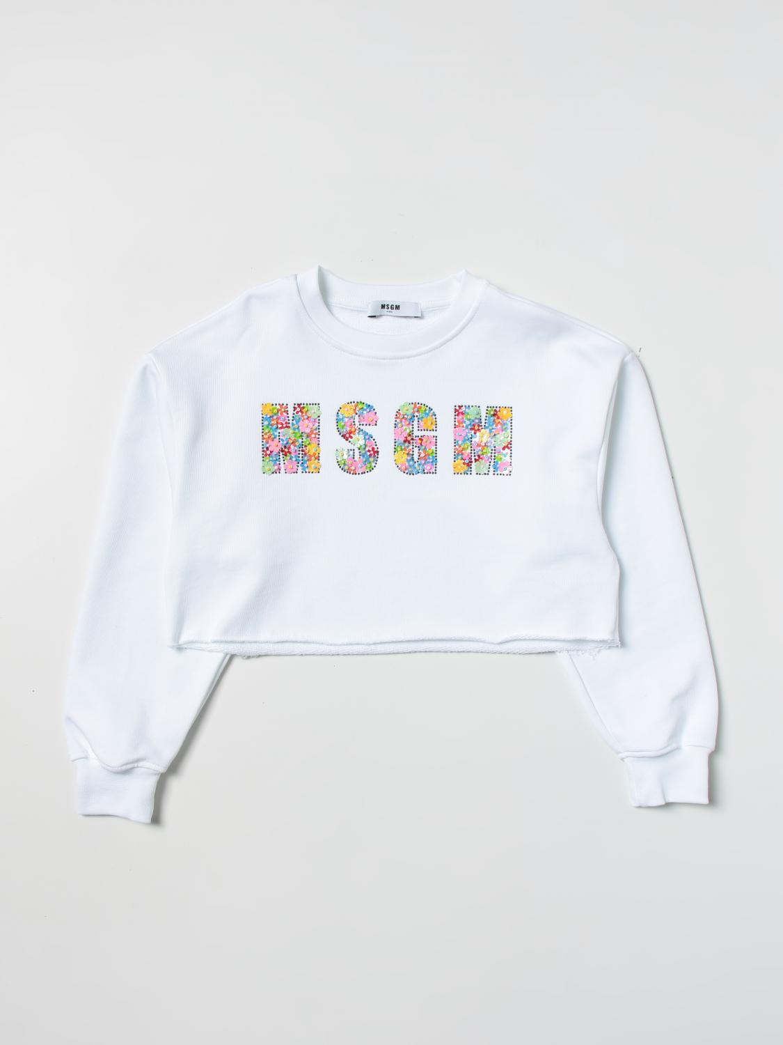 MSGM KIDS PULLOVER: Pullover kinder MSGM Kids, Weiß - Img 1