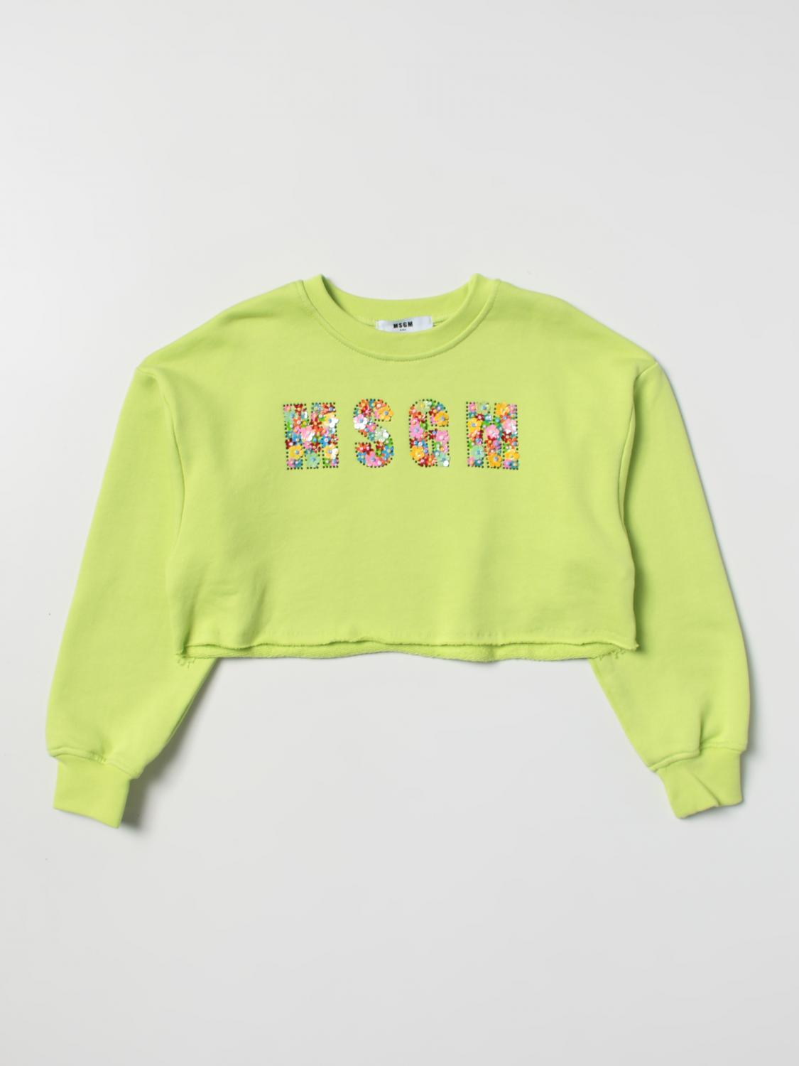 MSGM KIDS PULLOVER: Pullover kinder MSGM Kids, Limette - Img 1