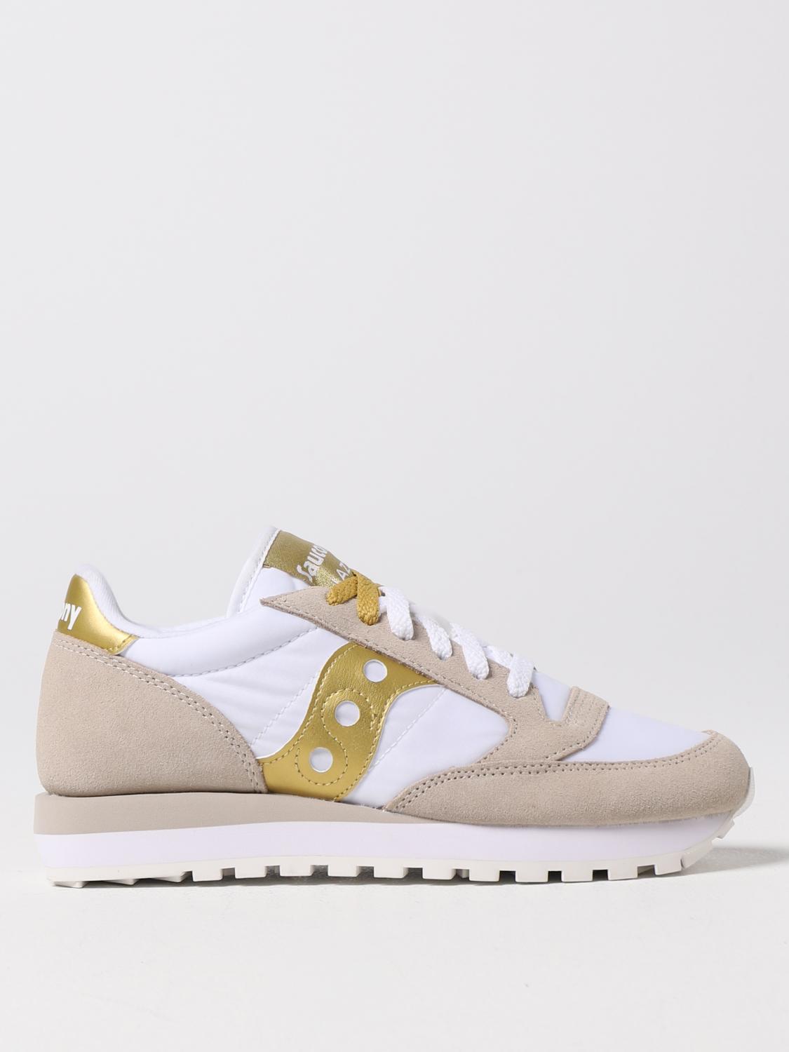 SAUCONY SNEAKERS: Sneakers Jazz Original Saucony in camoscio e nylon, Bianco - Img 1