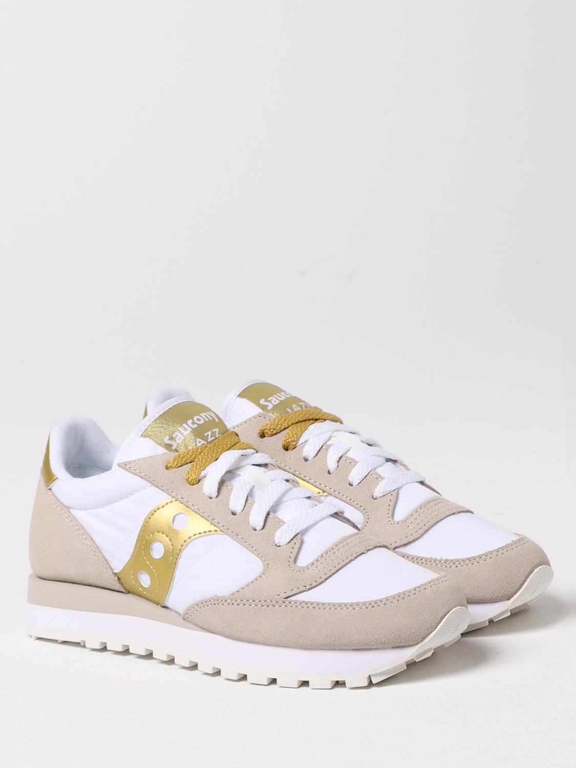 SAUCONY SNEAKERS: Sneakers Jazz Original Saucony in camoscio e nylon, Bianco - Img 2