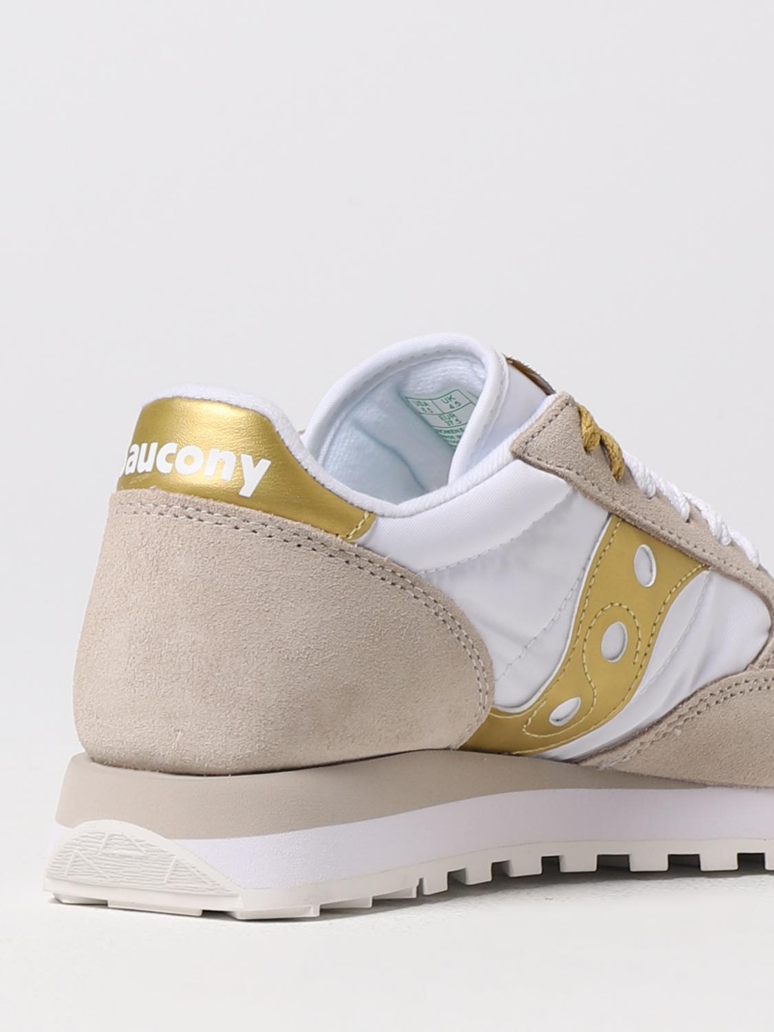 SAUCONY SNEAKERS: Sneakers Jazz Original Saucony in camoscio e nylon, Bianco - Img 3