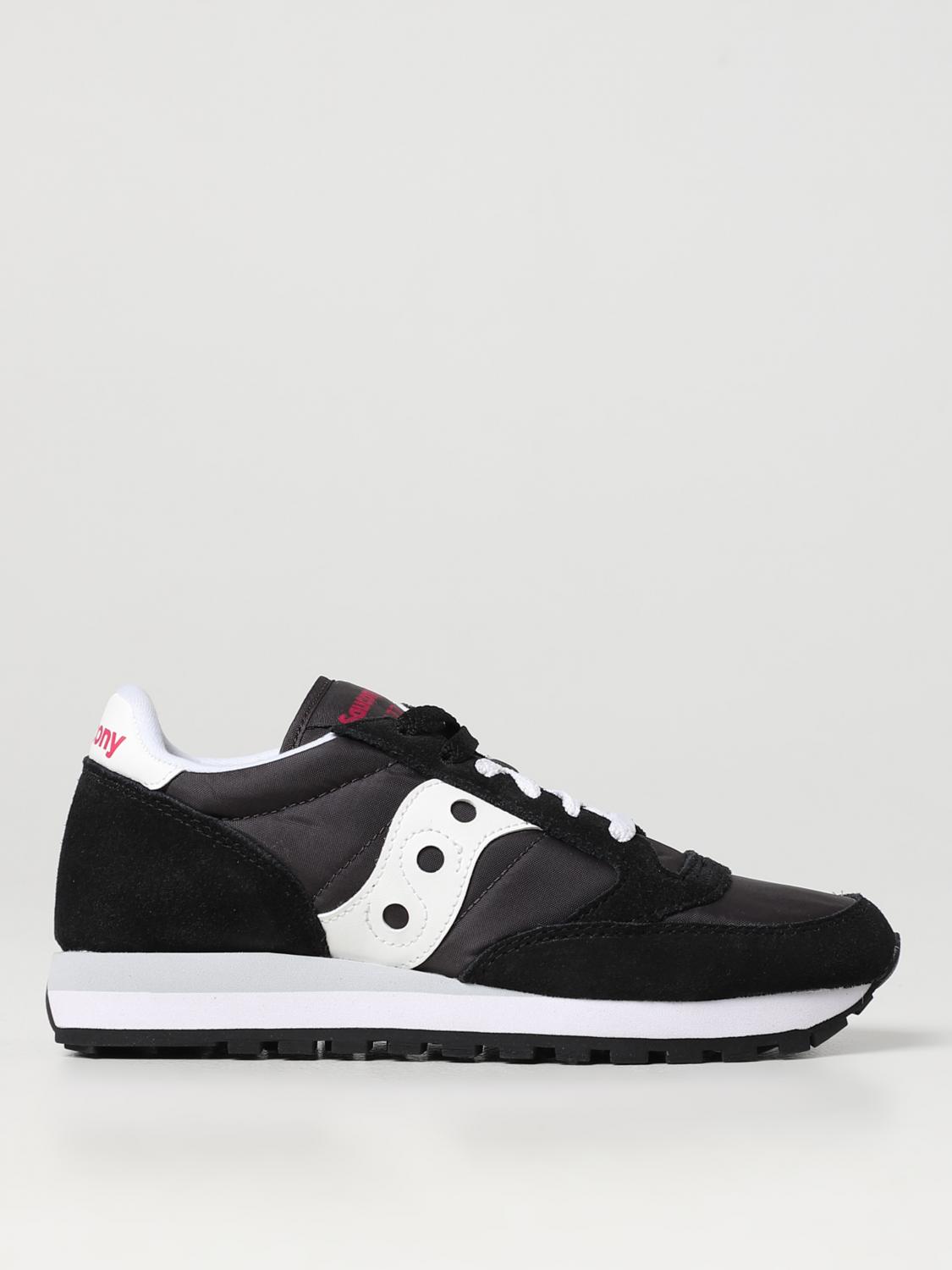 SAUCONY SNEAKERS: Sneakers Jazz Original Saucony in camoscio e nylon, Nero - Img 1