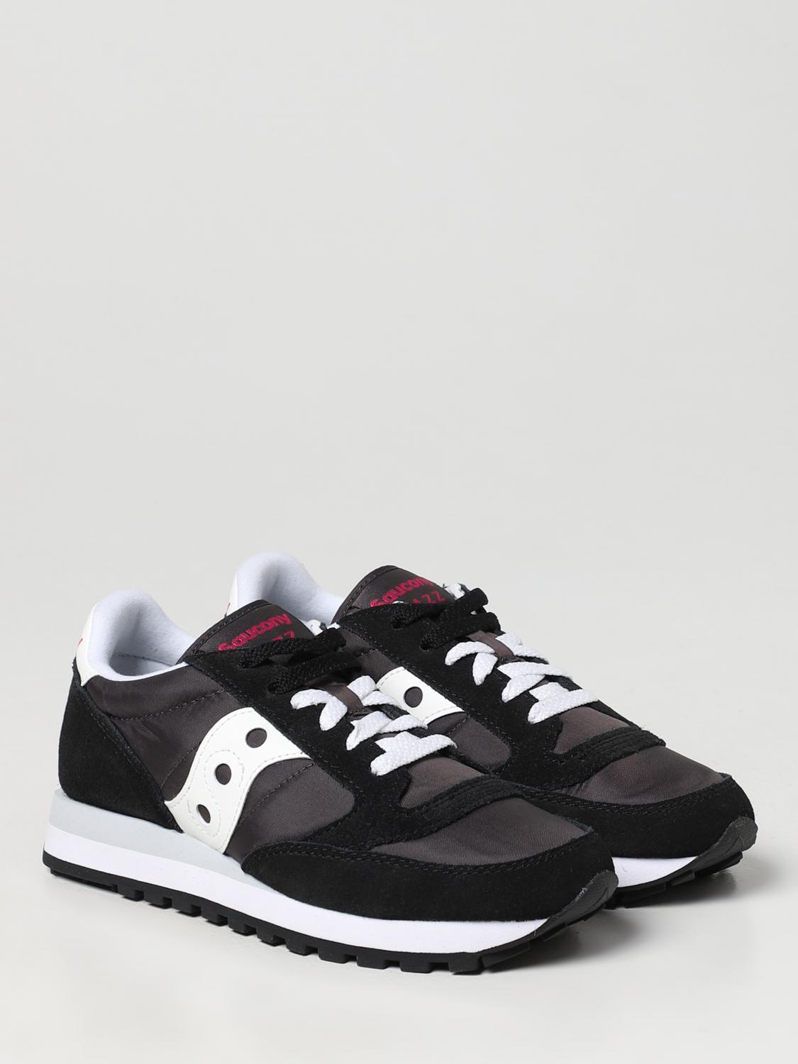SAUCONY SNEAKERS: Sneakers Jazz Original Saucony in camoscio e nylon, Nero - Img 2