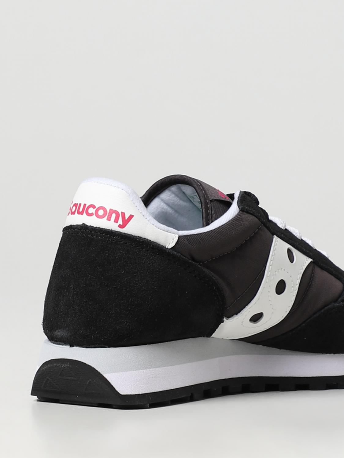 SAUCONY SNEAKERS: Sneakers Jazz Original Saucony in camoscio e nylon, Nero - Img 3
