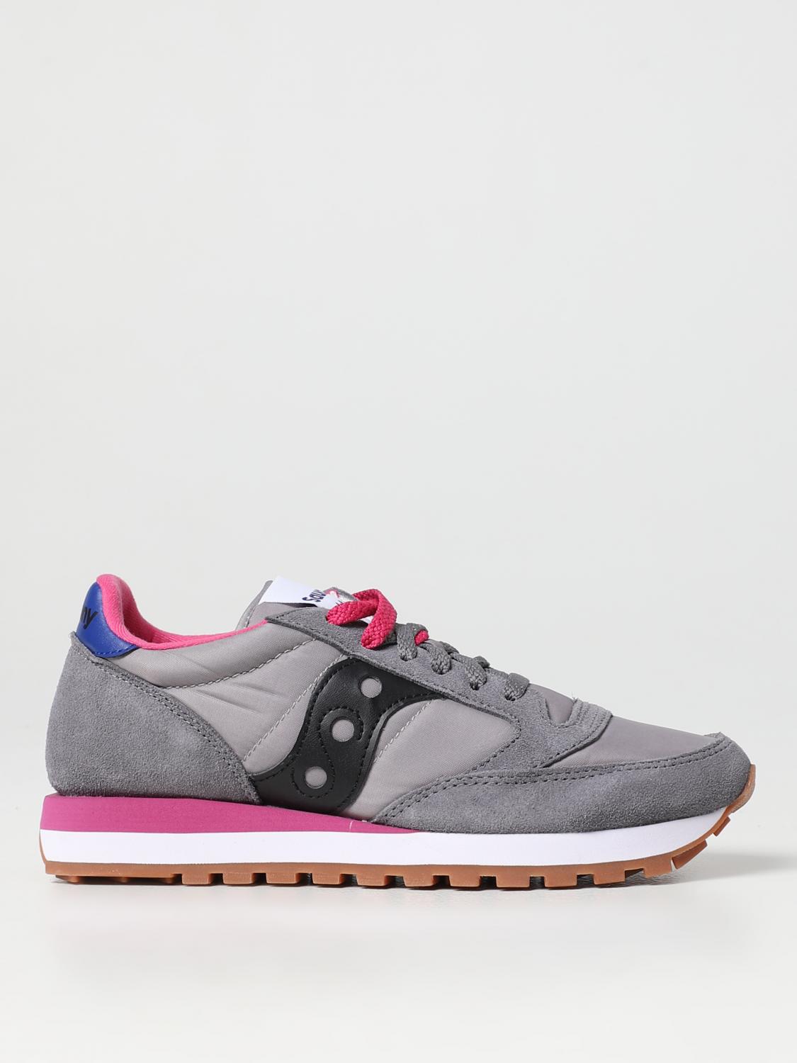 SAUCONY SNEAKERS: Sneakers Jazz Original Saucony in camoscio e nylon, Grigio - Img 1