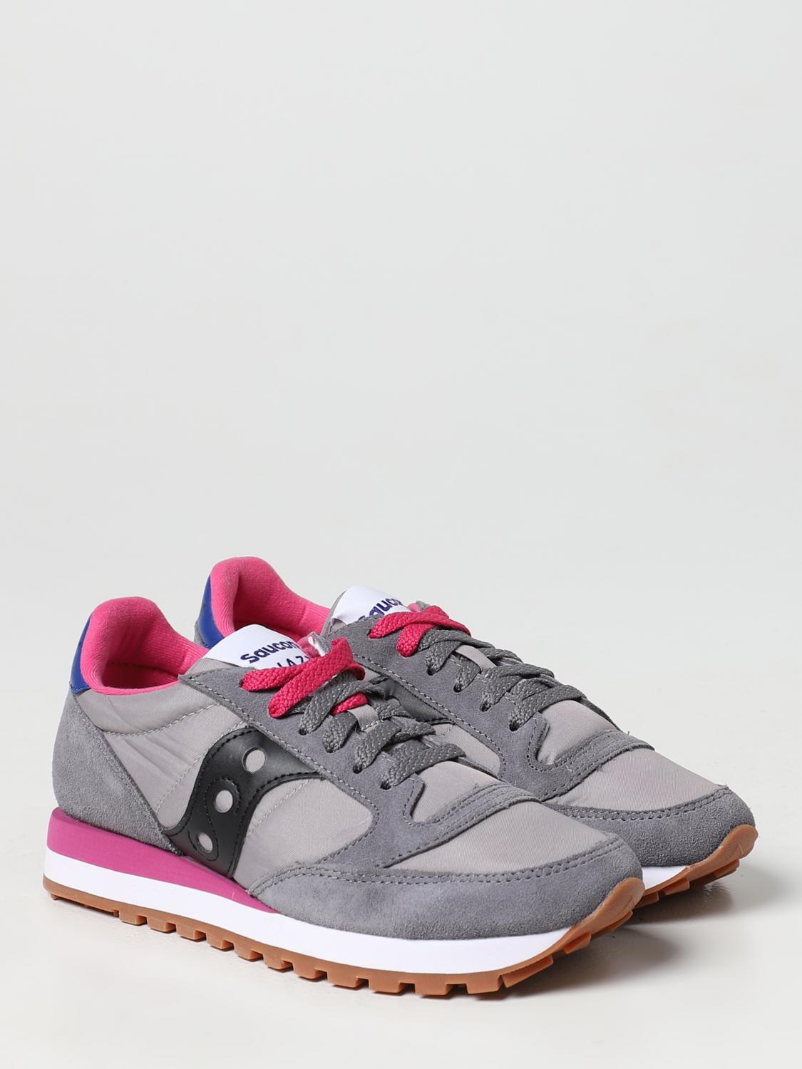 SAUCONY SNEAKERS: Sneakers Jazz Original Saucony in camoscio e nylon, Grigio - Img 2