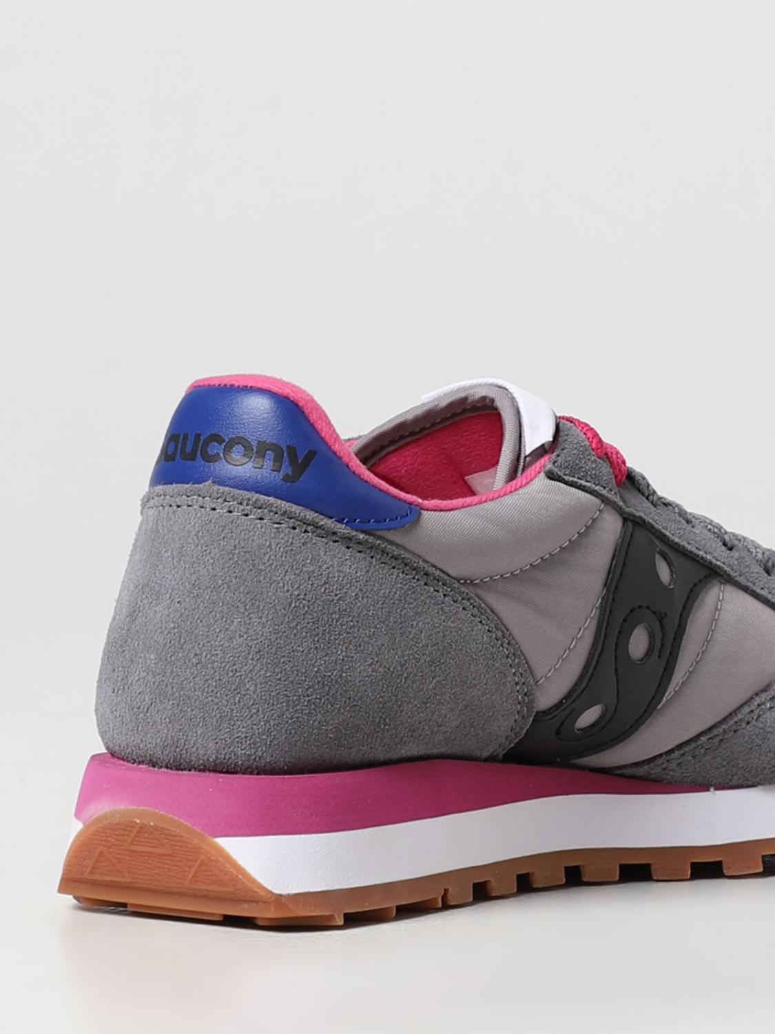 SAUCONY SNEAKERS: Sneakers Jazz Original Saucony in camoscio e nylon, Grigio - Img 3