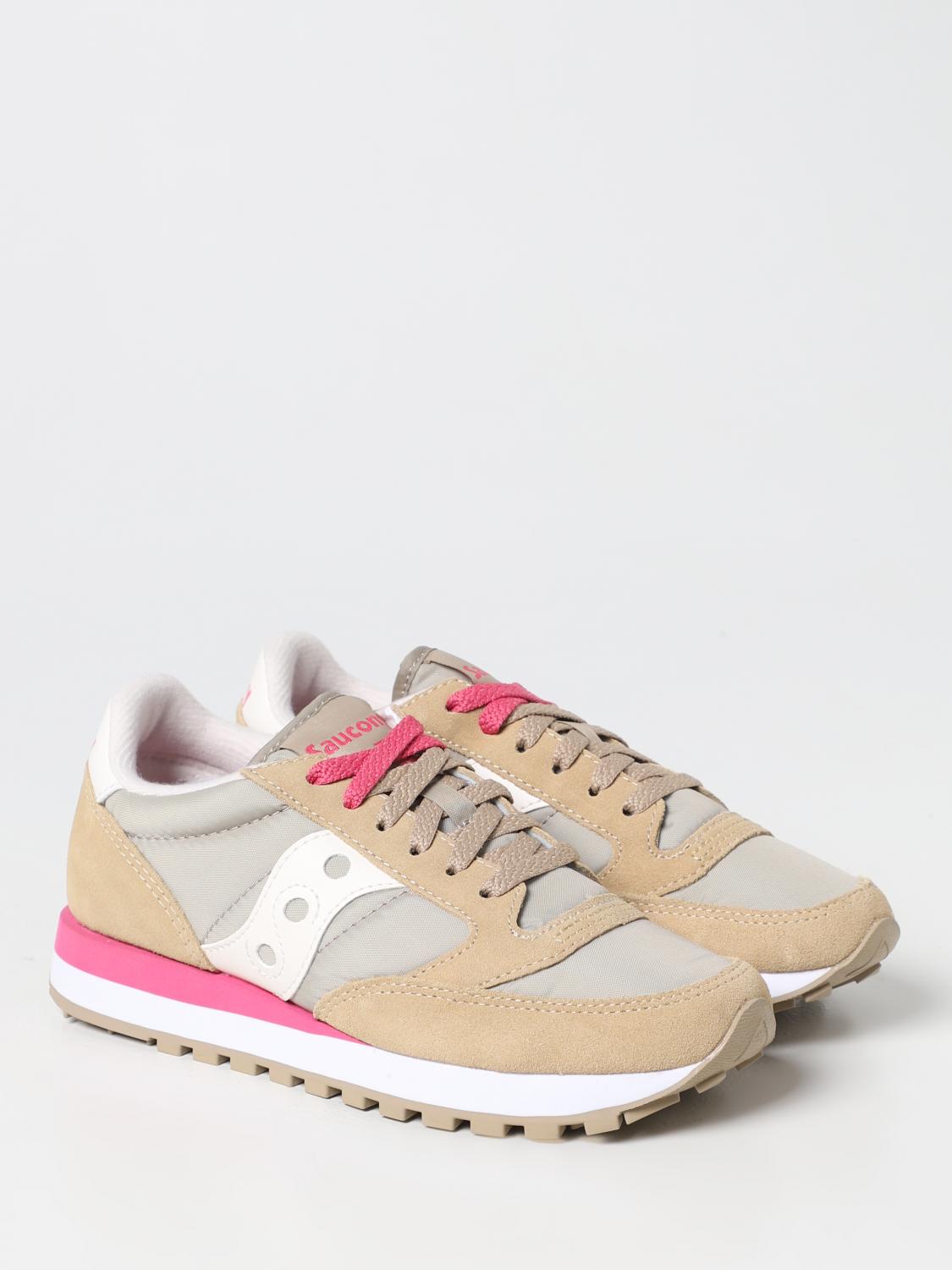 SAUCONY SNEAKERS: Sneakers Jazz Original Saucony in camoscio e nylon, Kaki - Img 2