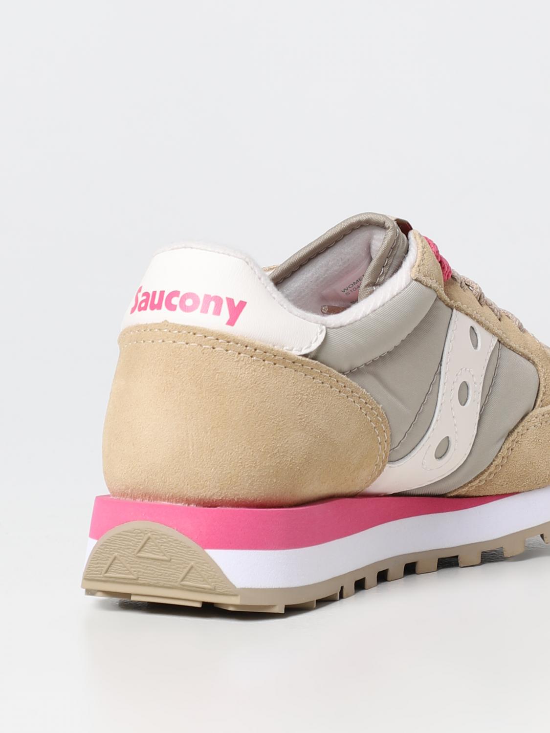 SAUCONY SNEAKERS: Sneakers Jazz Original Saucony in camoscio e nylon, Kaki - Img 3