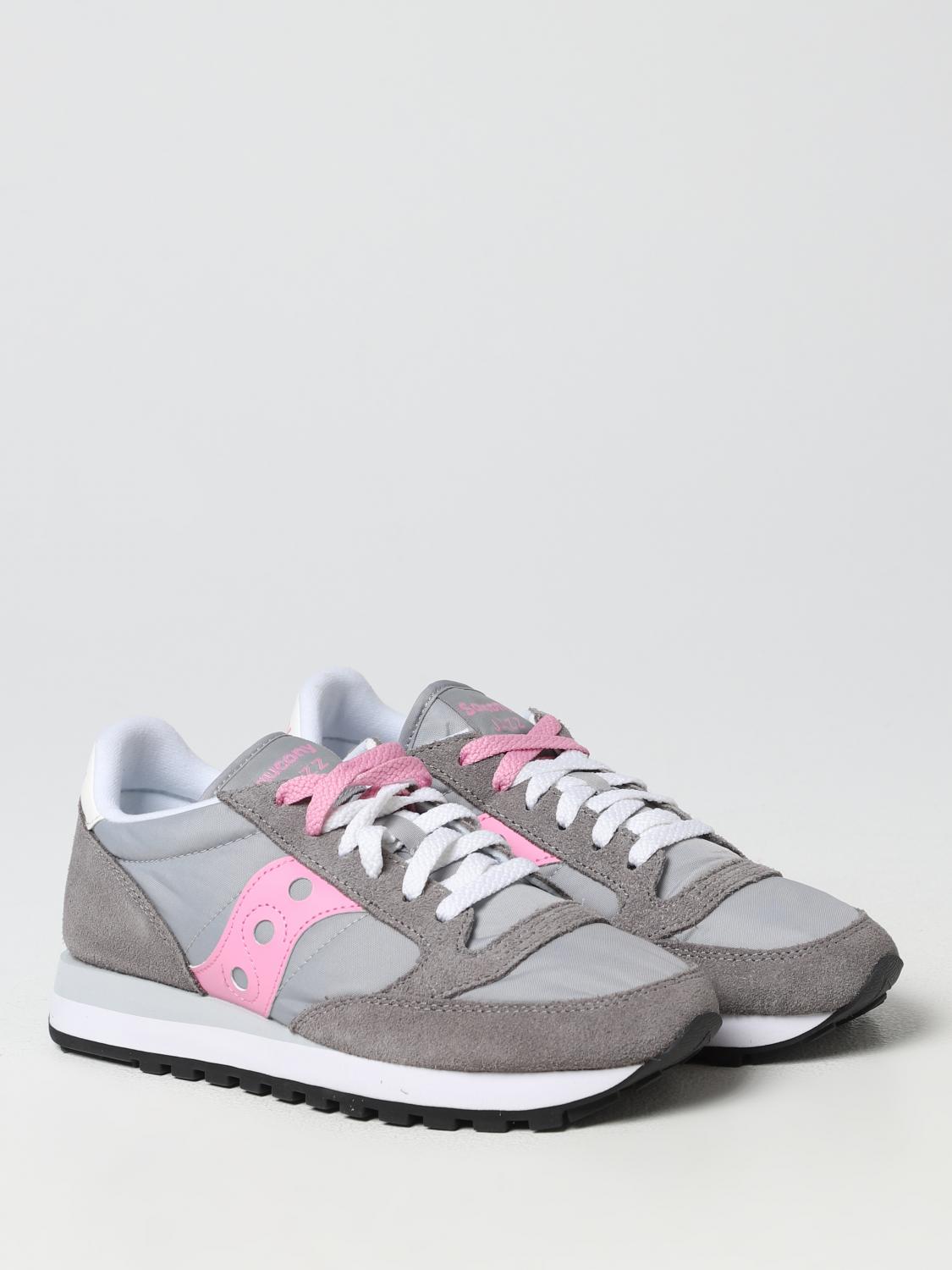 SAUCONY SNEAKERS: Sneakers Jazz Original Saucony in camoscio e nylon, Grigio 2 - Img 2