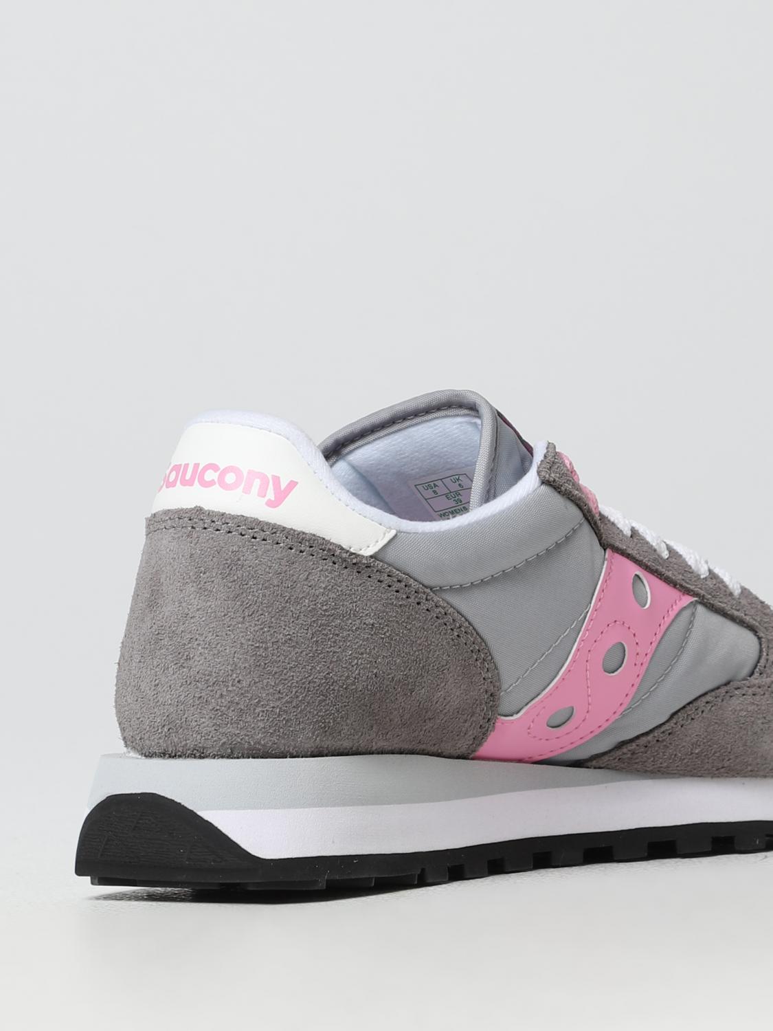 SAUCONY SNEAKERS: Sneakers Jazz Original Saucony in camoscio e nylon, Grigio 2 - Img 3