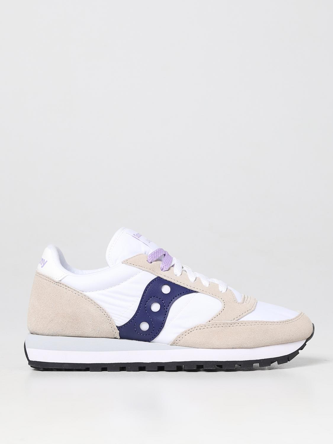 SAUCONY SNEAKERS: Sneakers Jazz Original Saucony in camoscio e nylon, Bianco 1 - Img 1