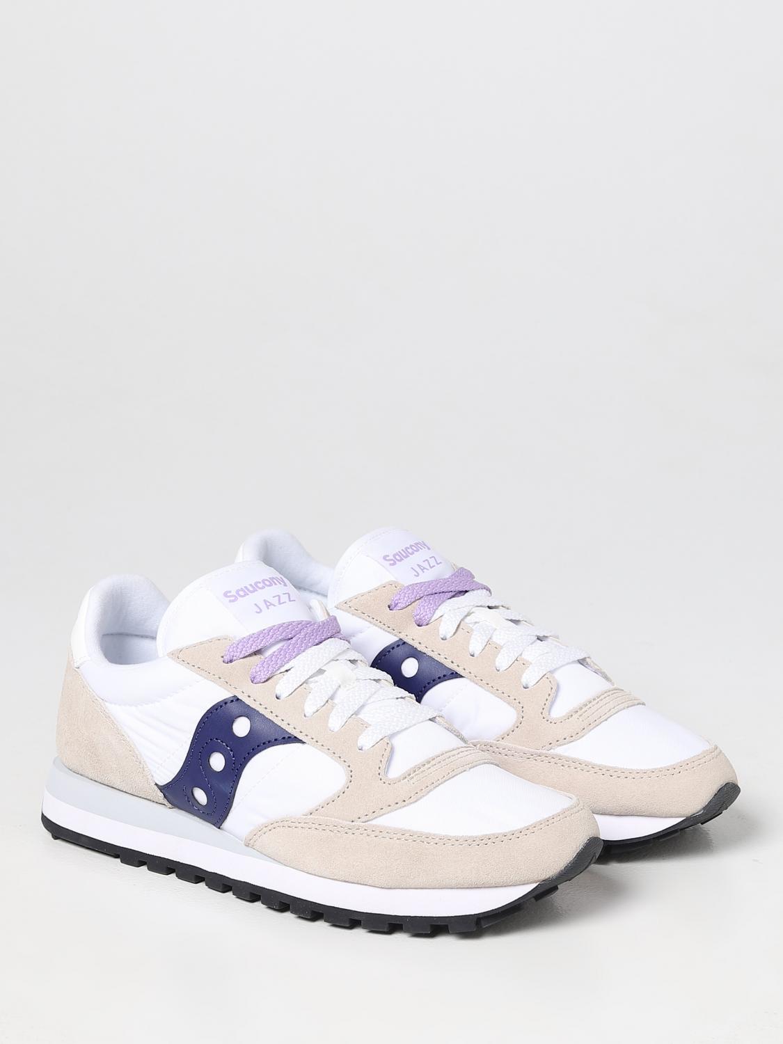SAUCONY SNEAKERS: Sneakers Jazz Original Saucony in camoscio e nylon, Bianco 1 - Img 2
