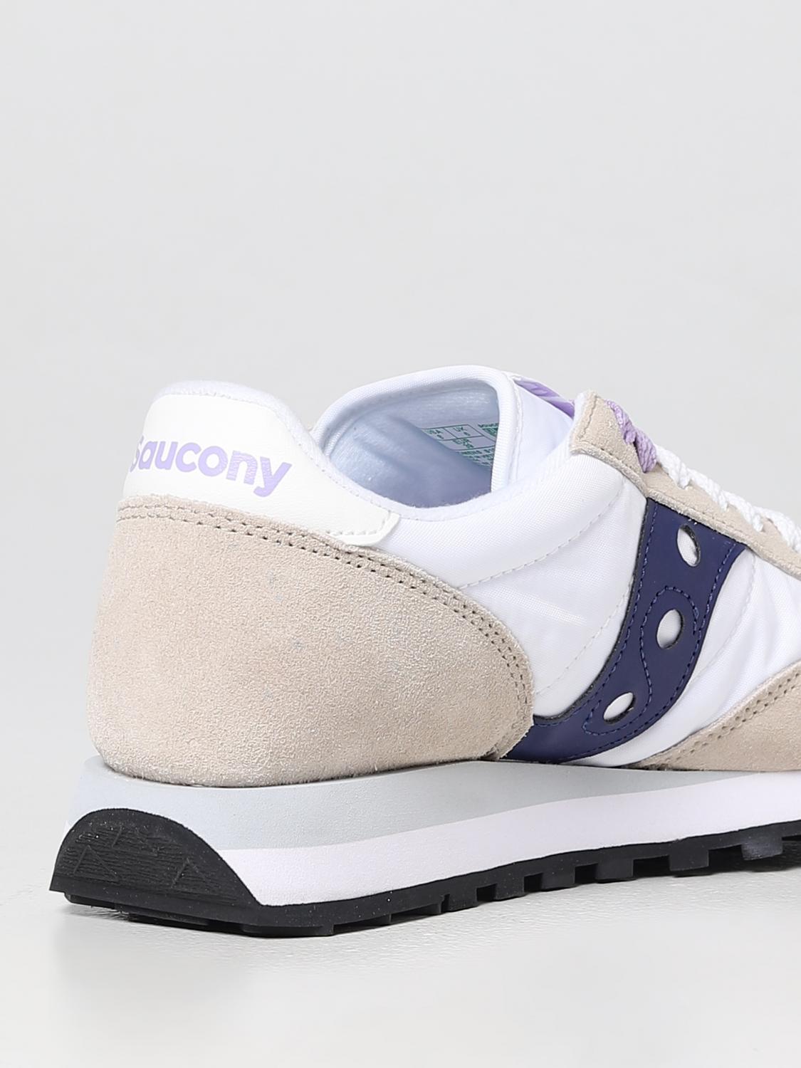 SAUCONY SNEAKERS: Sneakers Jazz Original Saucony in camoscio e nylon, Bianco 1 - Img 3