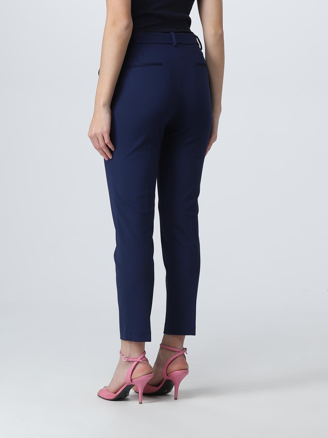 PINKO PANTALONES: Pantalón mujer Pinko, Azul Oscuro - Img 3