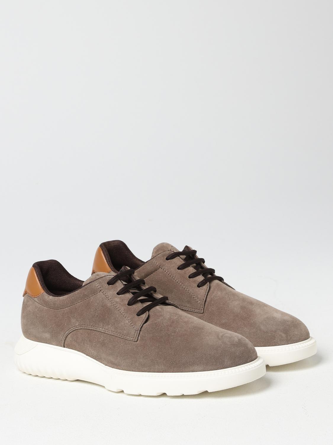 HOGAN SCARPE STRINGATE: Derby H600 Hogan in suede, Tortora - Img 2
