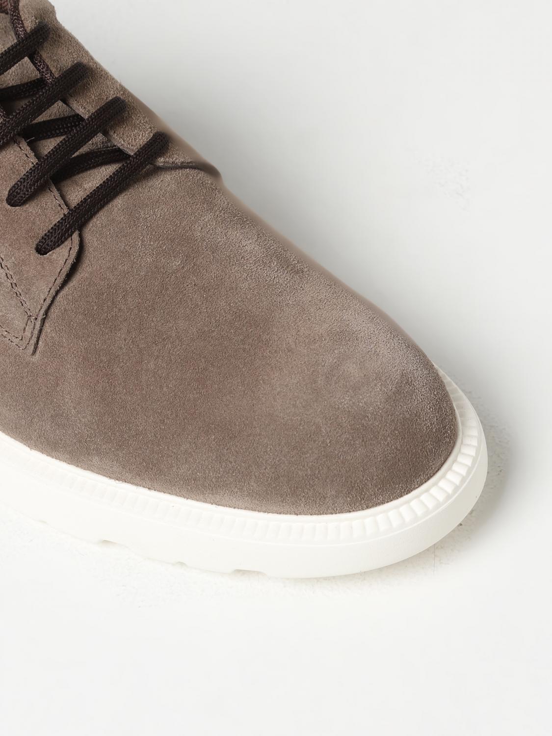 HOGAN SCARPE STRINGATE: Derby H600 Hogan in suede, Tortora - Img 4