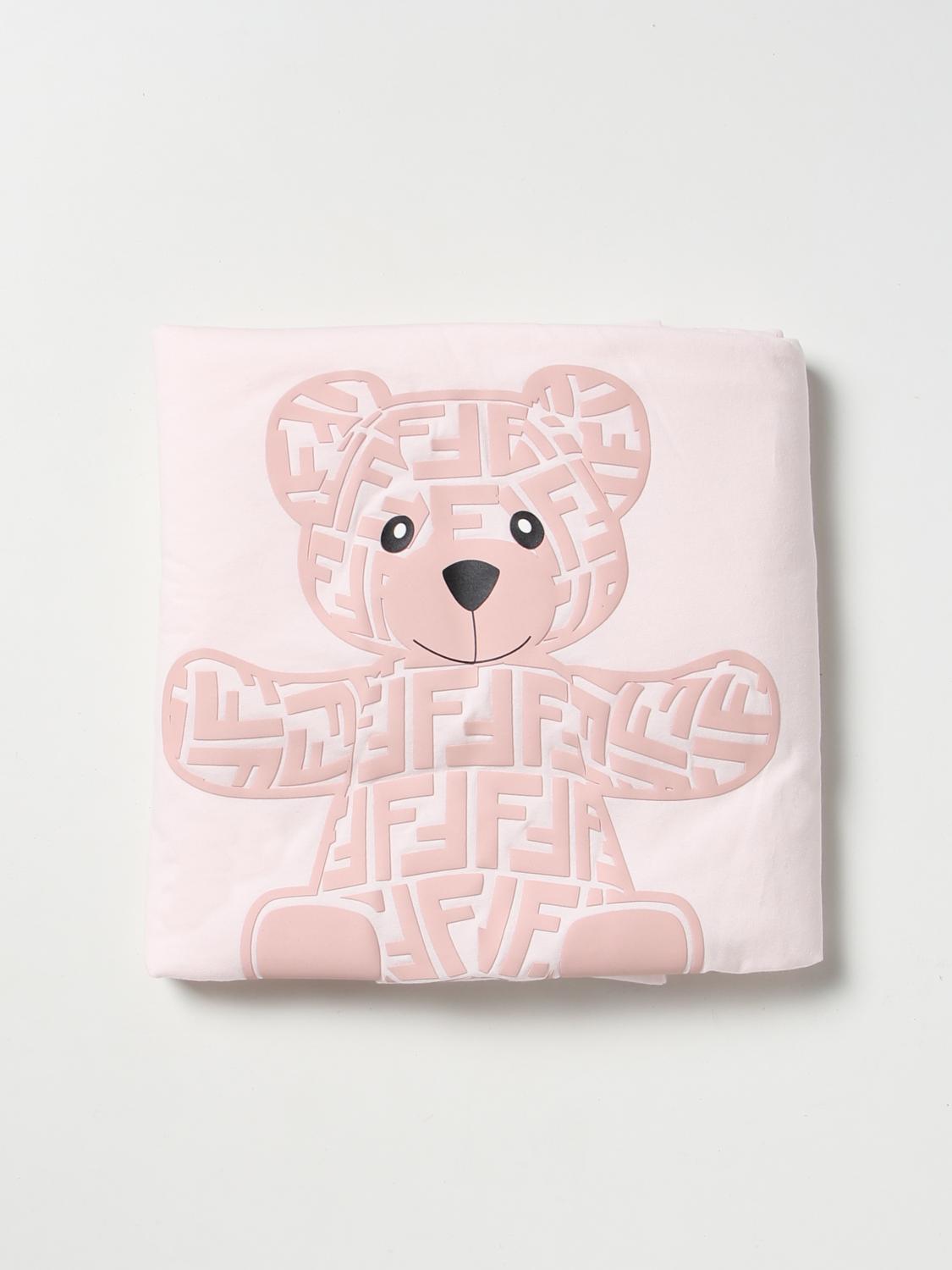 Fendi Baby Girls Logo Blanket in Pink (80cm)
