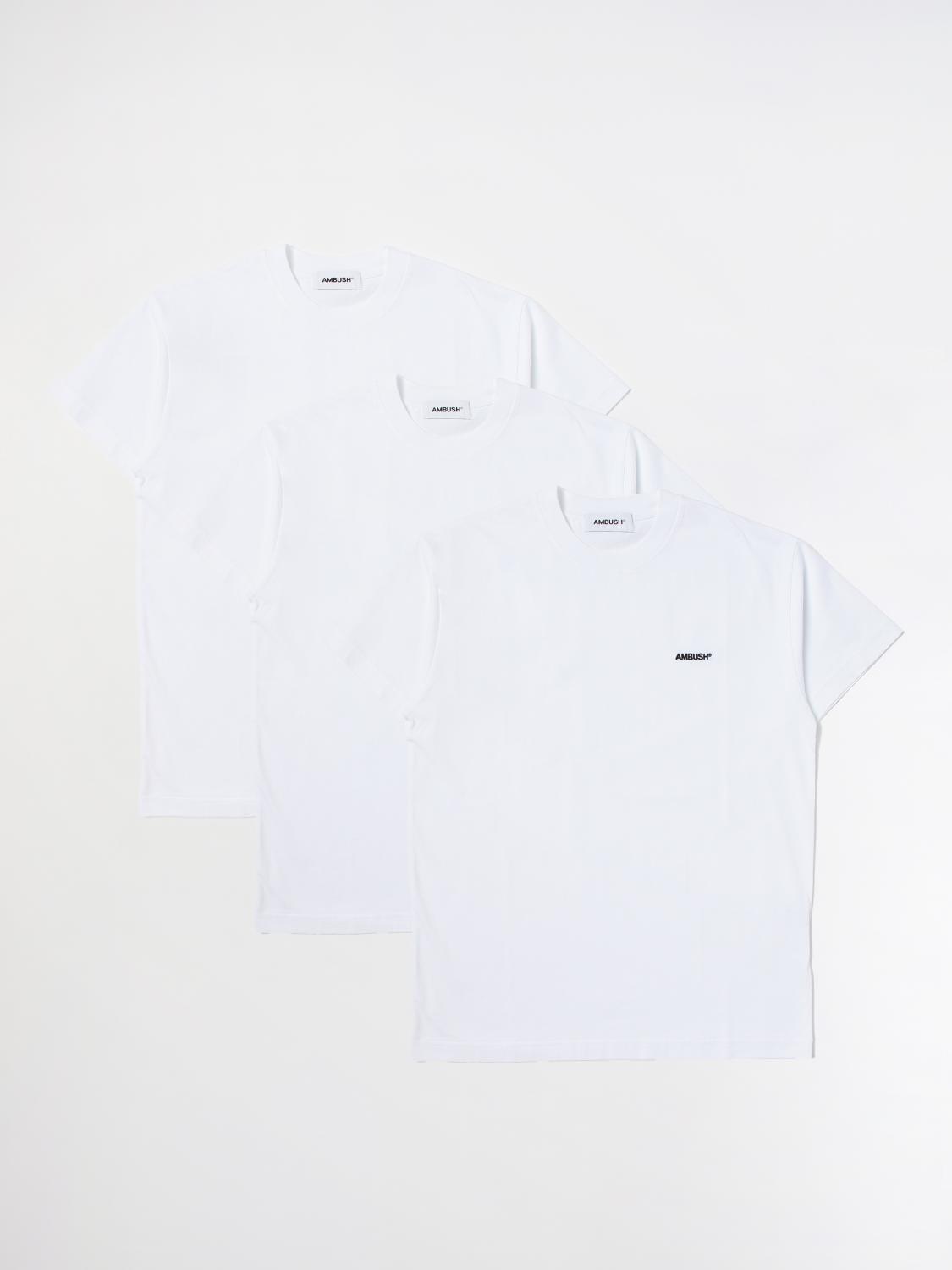 Tシャツ・カットソー AMBUSH Men T-shirt White BMAA035S23JER002 0100 AMBUSH：Tシャツ メンズ - ホワイト | GIGLIO.COMオンラインの