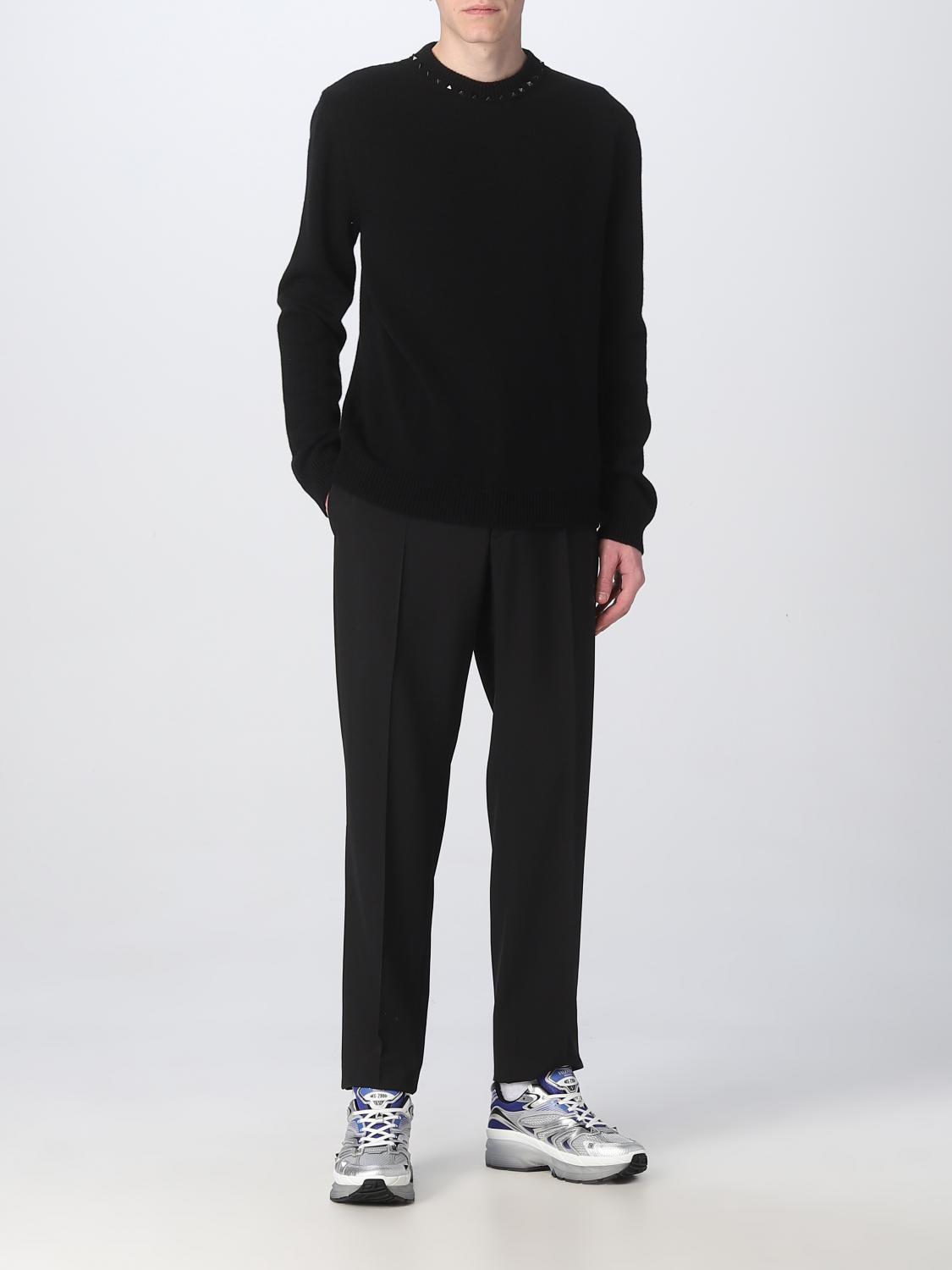VALENTINO PANTALONI: Pantalone Valentino in lana, Nero - Img 2