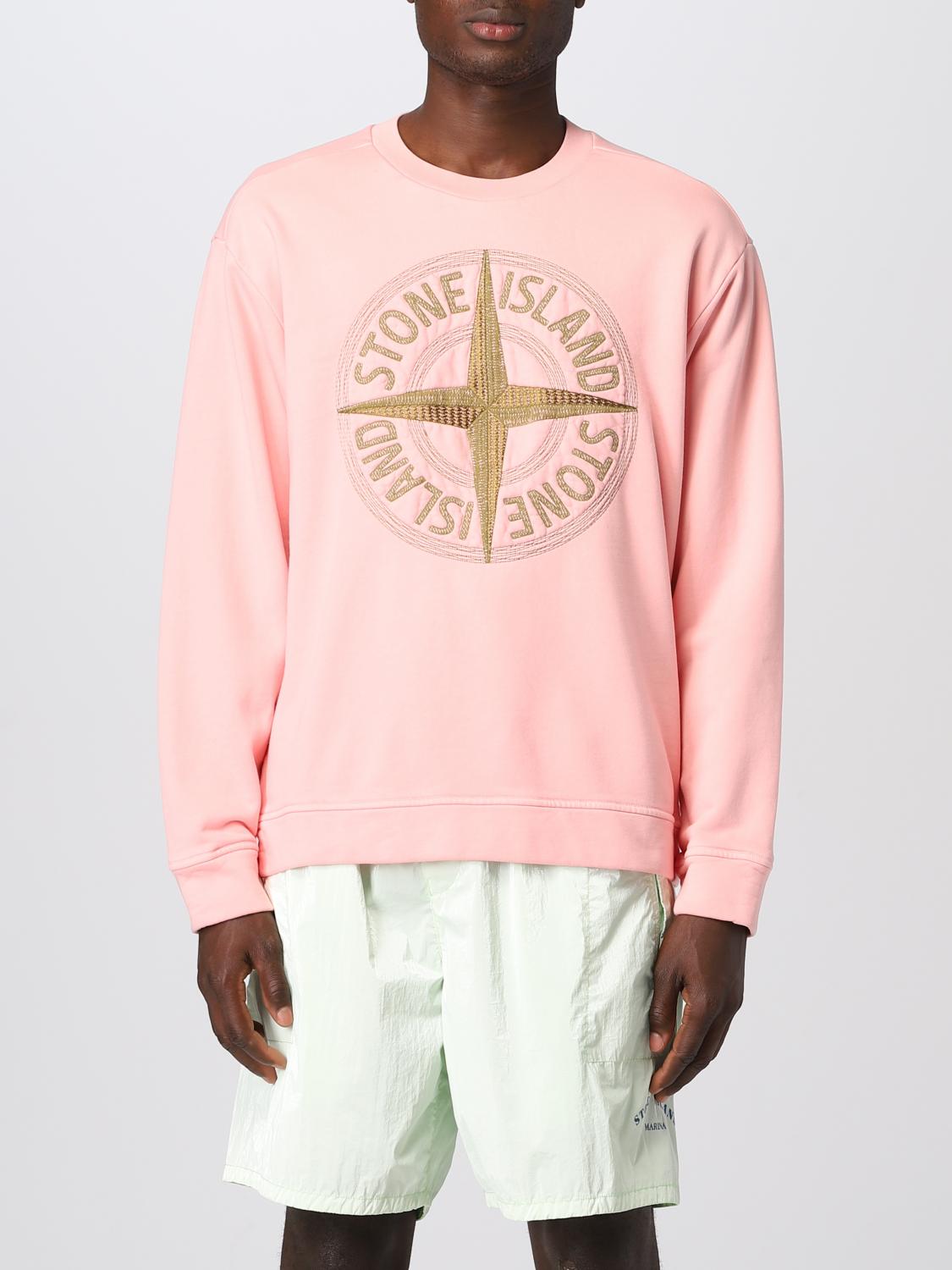 Sudadera hombre Stone Island Durazno