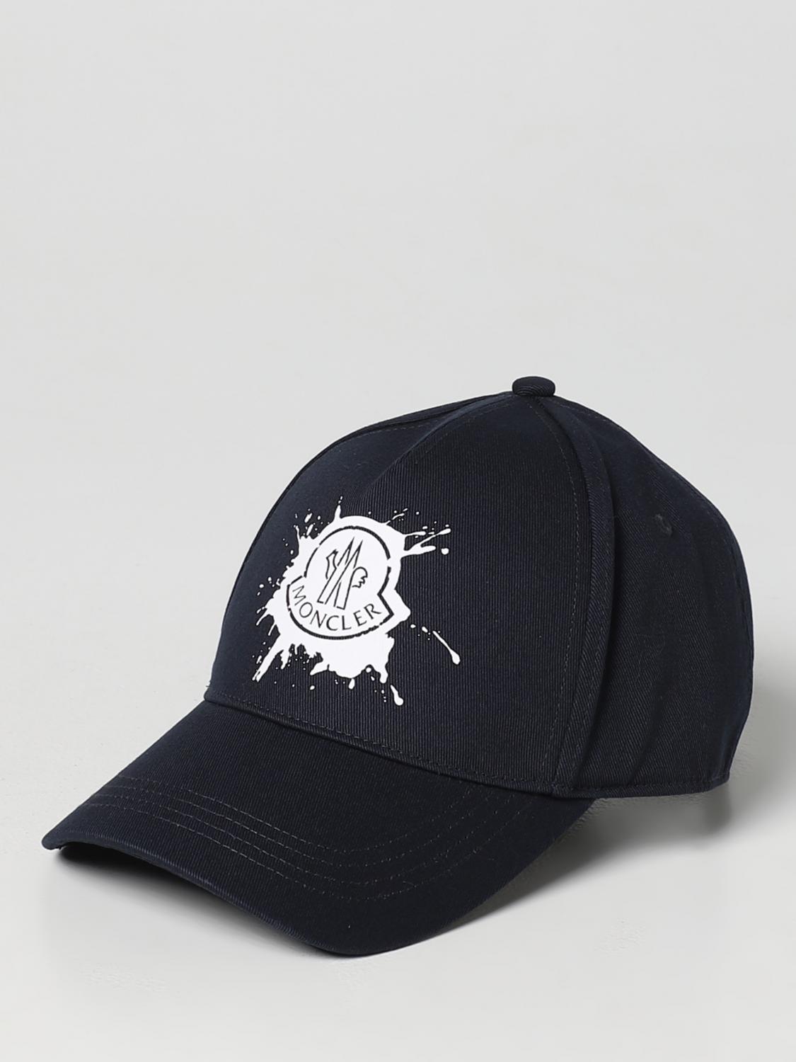 MONCLER CHAPEAU: Chapeau enfant Moncler, Bleu - Img 1