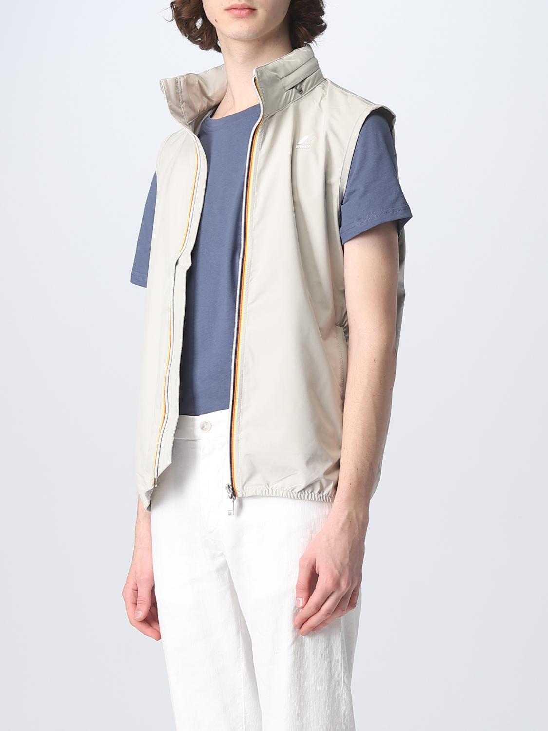 K-WAY CHALECO: Chaleco hombre K-way, Beige - Img 3